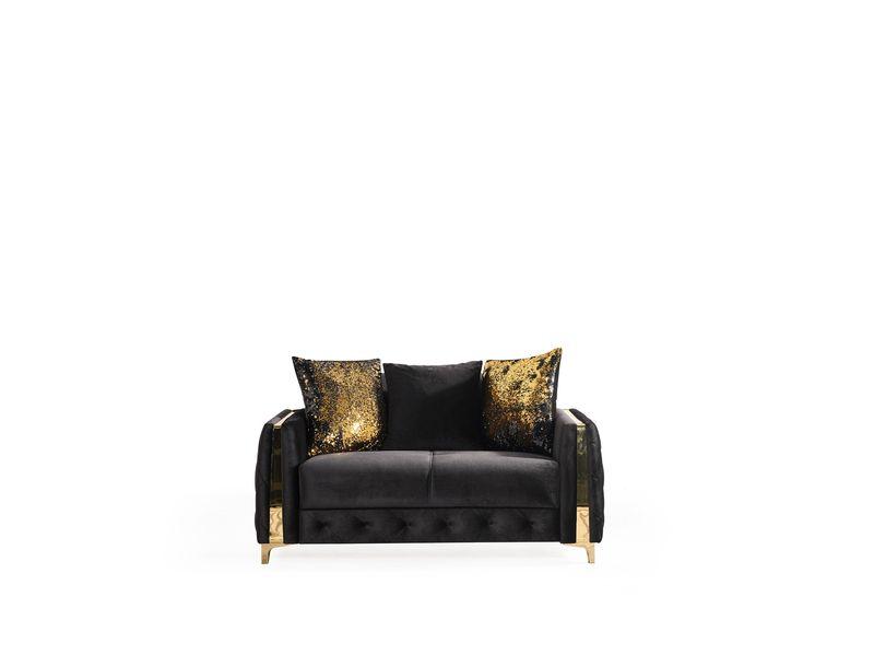 

    
Galaxy Home Furniture Lust Sofa Set Black 601955551892-3PC
