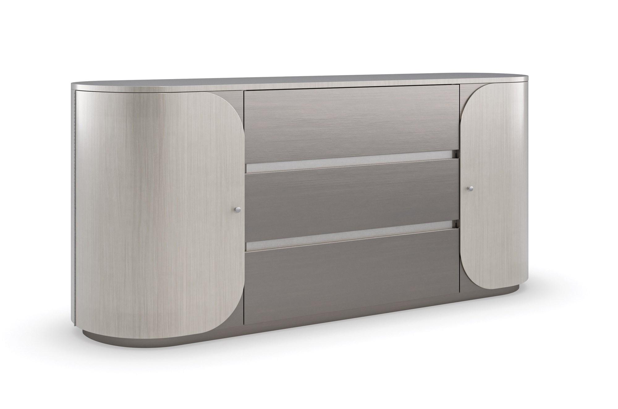 

    
Smoked Stainless Steel Paint Contemporary DA VITA DUO DRESSER ME by Caracole
