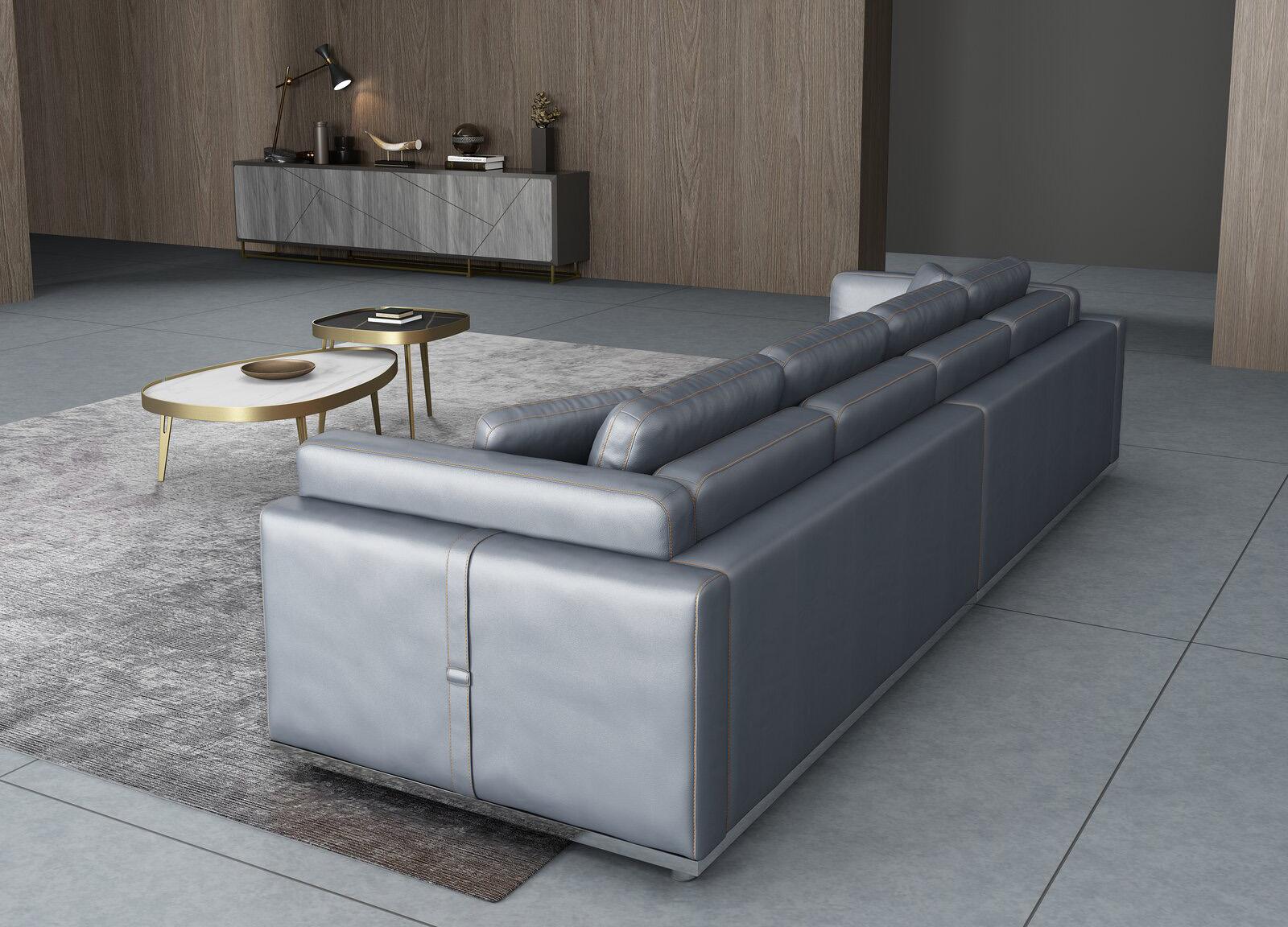 

    
Smokey Gray Italian Leather 4-Seater Sofa Contemporary PICASSO EUROPEAN FURNITURE
