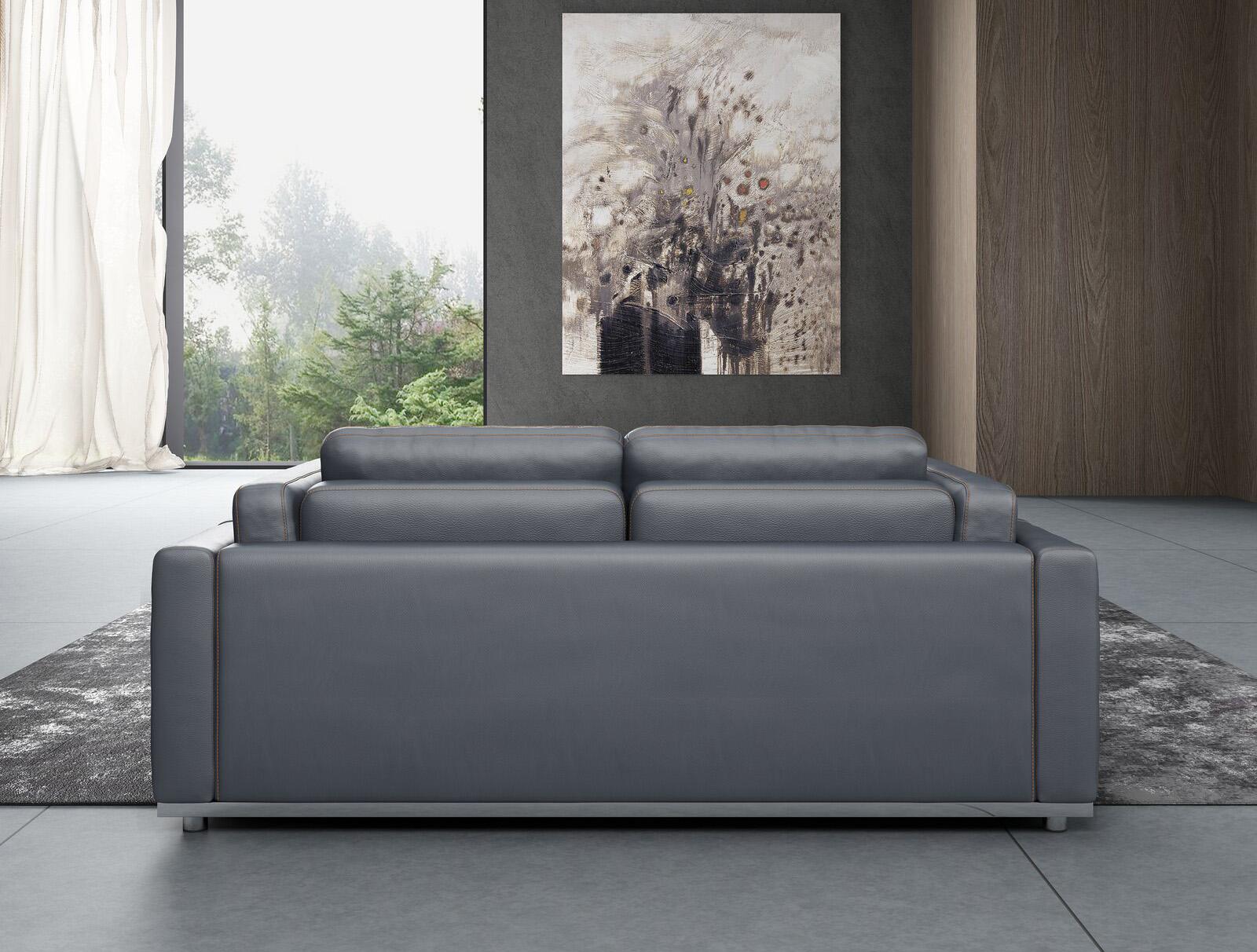 

    
EF-25550-2PC Smokey Gray  Italian Leather Sofa Set 2Pcs Contemporary PICASSO EUROPEAN FURNITURE
