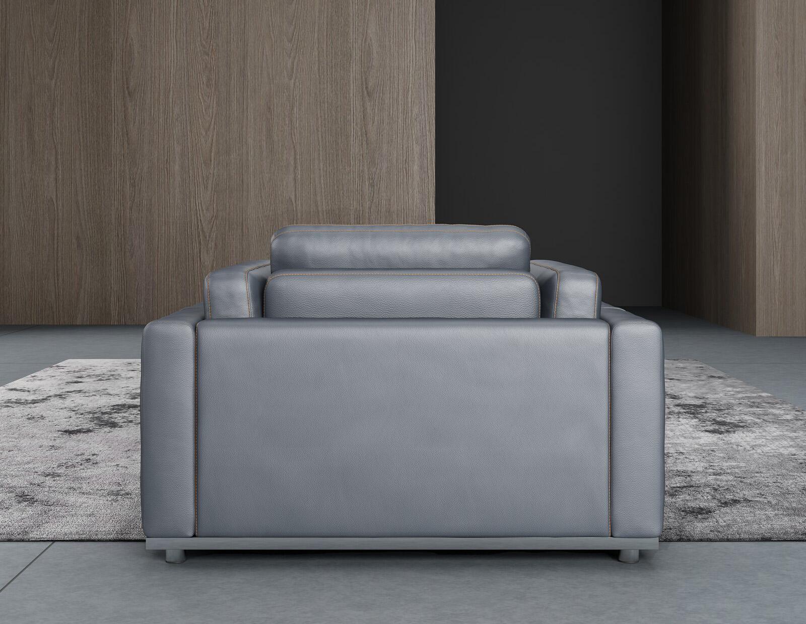 

    
EF-25550-3PC Smokey Gray  Italian Leather Sofa Set 3Pcs Contemporary PICASSO EUROPEAN FURNITURE
