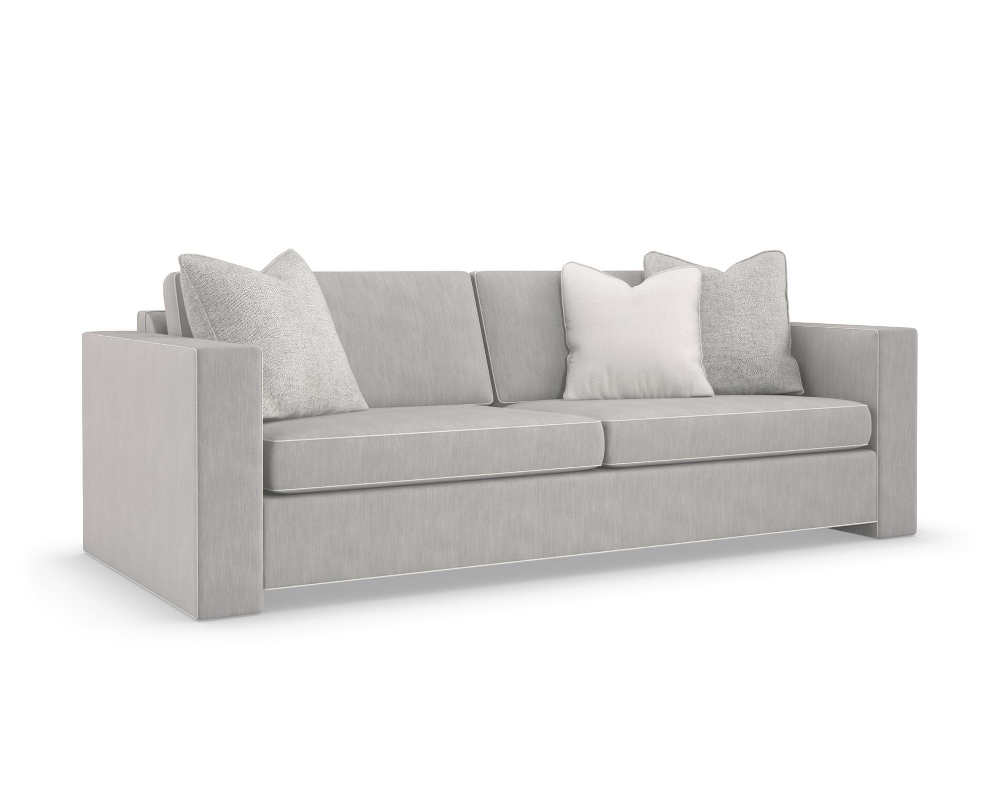 Contemporary Sofa WELT PLAYED UPH-019-016-B in Smoke Fabric