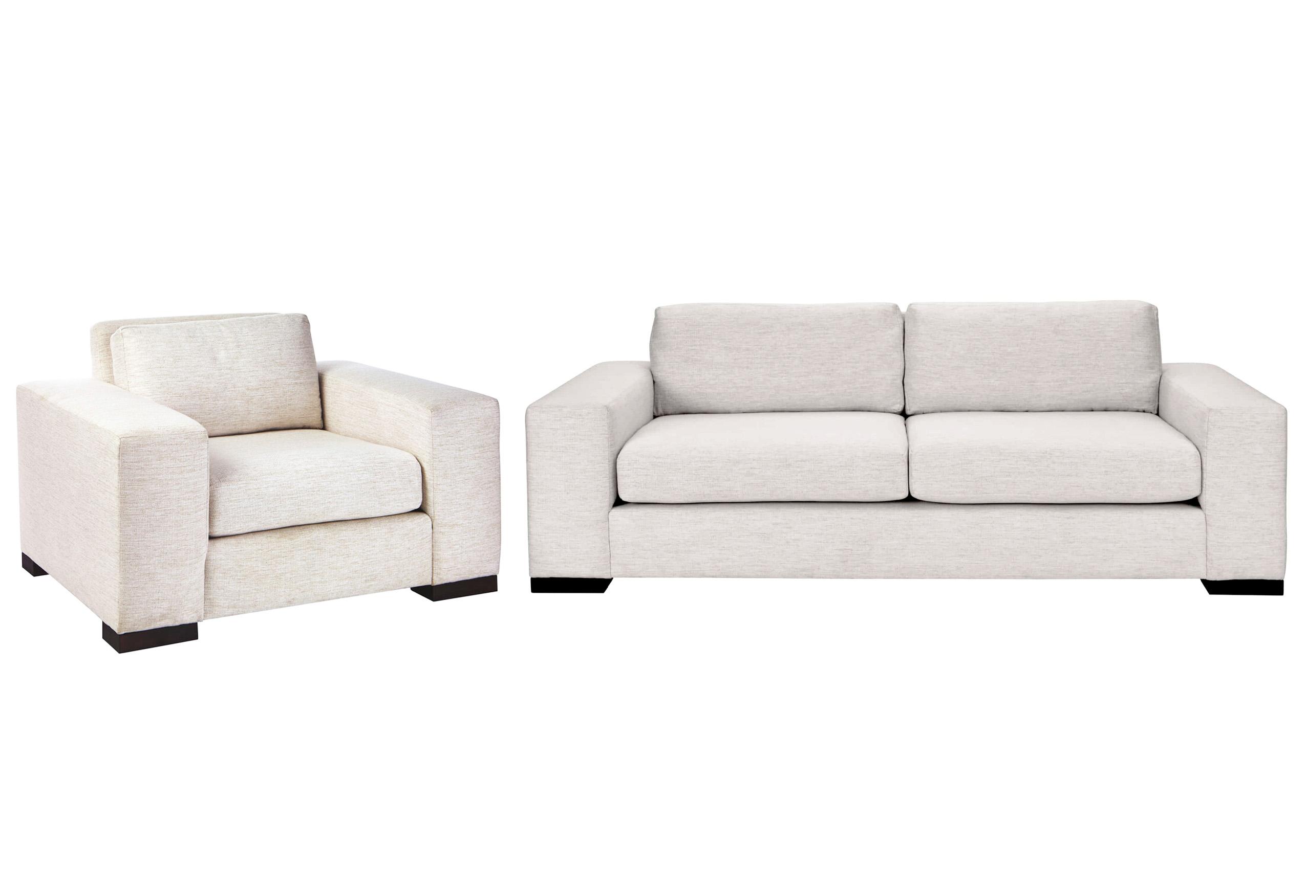 Contemporary, Modern Sofa Set 773501-5015FX-Set 773501-5015FX-Set-2 in White 