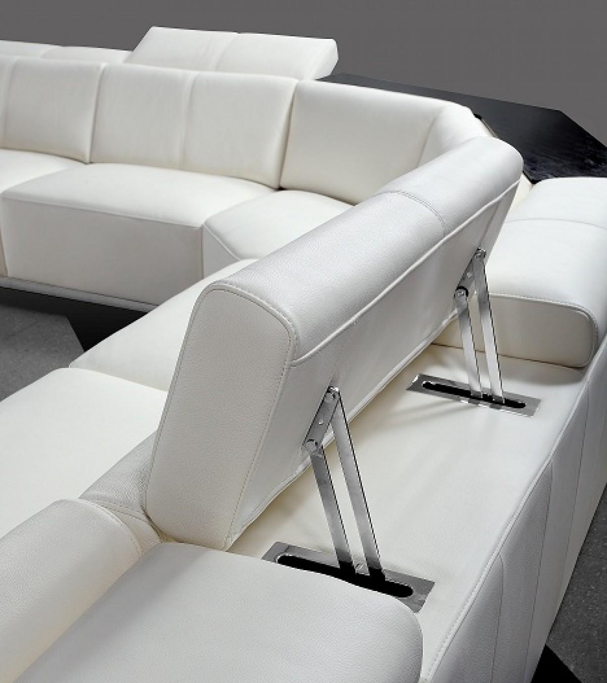 

                    
Soflex Austin White Sectional Sofa White Leather Match Purchase 
