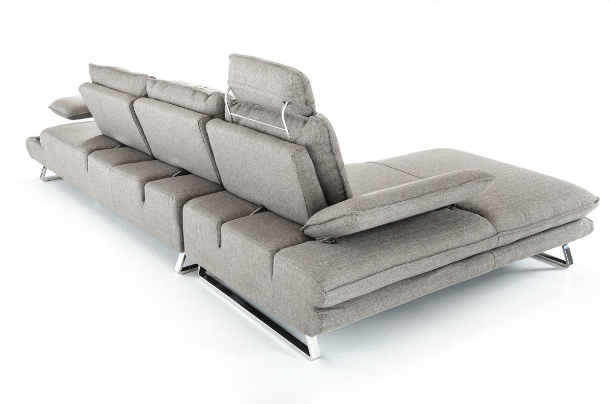 

    
Contemporary Grey Fabric Tufted Sectional Sofa Left Facing Chaise Soflex Buffalo
