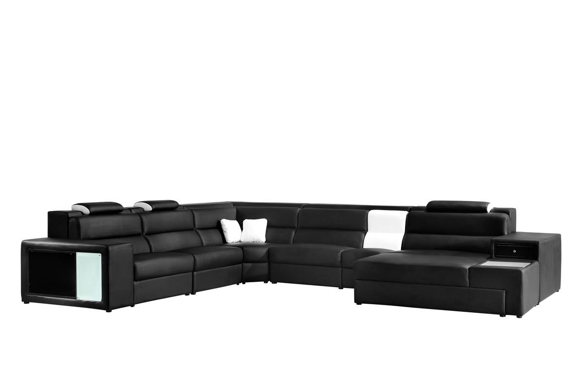 

                    
Soflex Dallas Sectional Sofa Black Bonded Leather Purchase 
