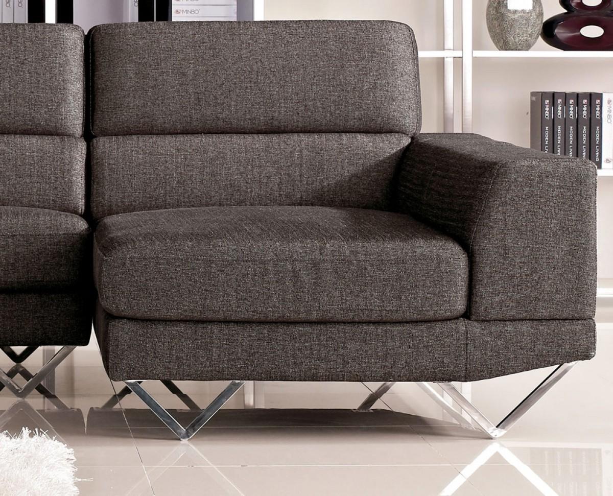 

    
Soflex Durham Modern Dark Grey Fabric Sectional Sofa Right Facing Chaise
