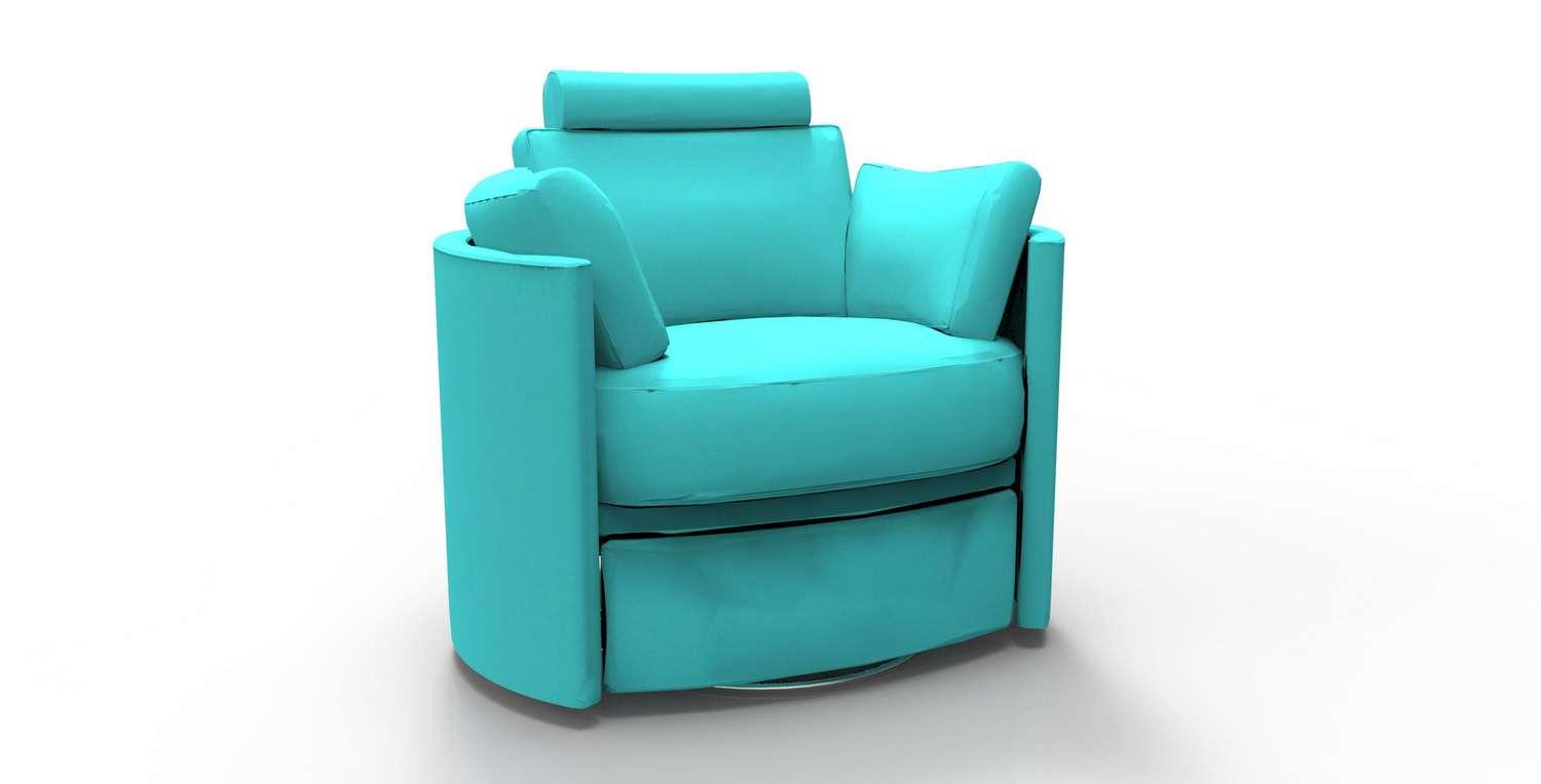 

                    
Soflex Megan Recliner Chair Light Blue Leatherette Purchase 
