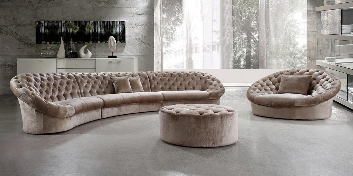 

    
Soflex Miami Luxurious Modern Beige Fabric Crystals Tufted Sectional Sofa Set 3P
