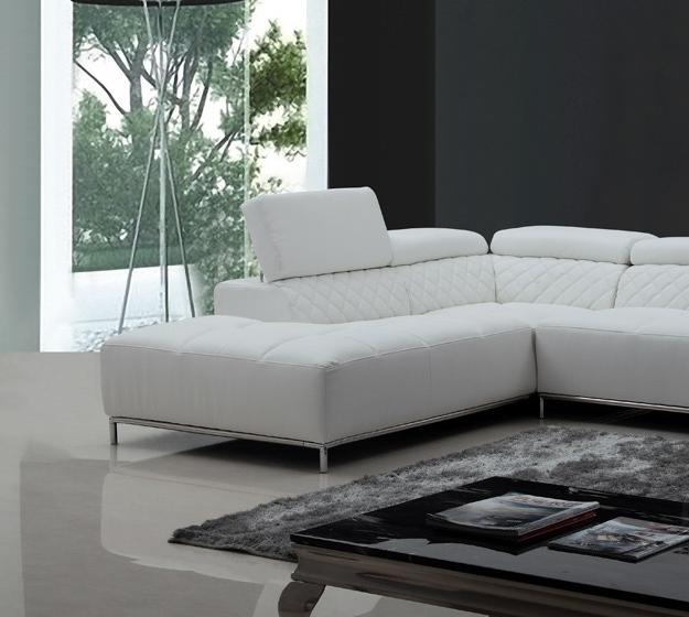 

    
Soflex Orlando Modern White Eco-Leather Sectional Sofa Left Facing Chaise
