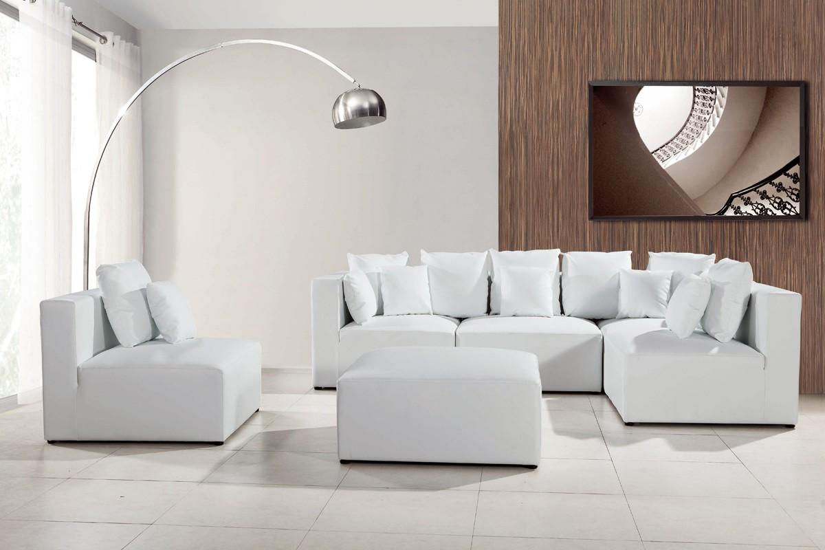 

                    
Soflex San Jose Sectional Sofa White Bonded Leather Purchase 
