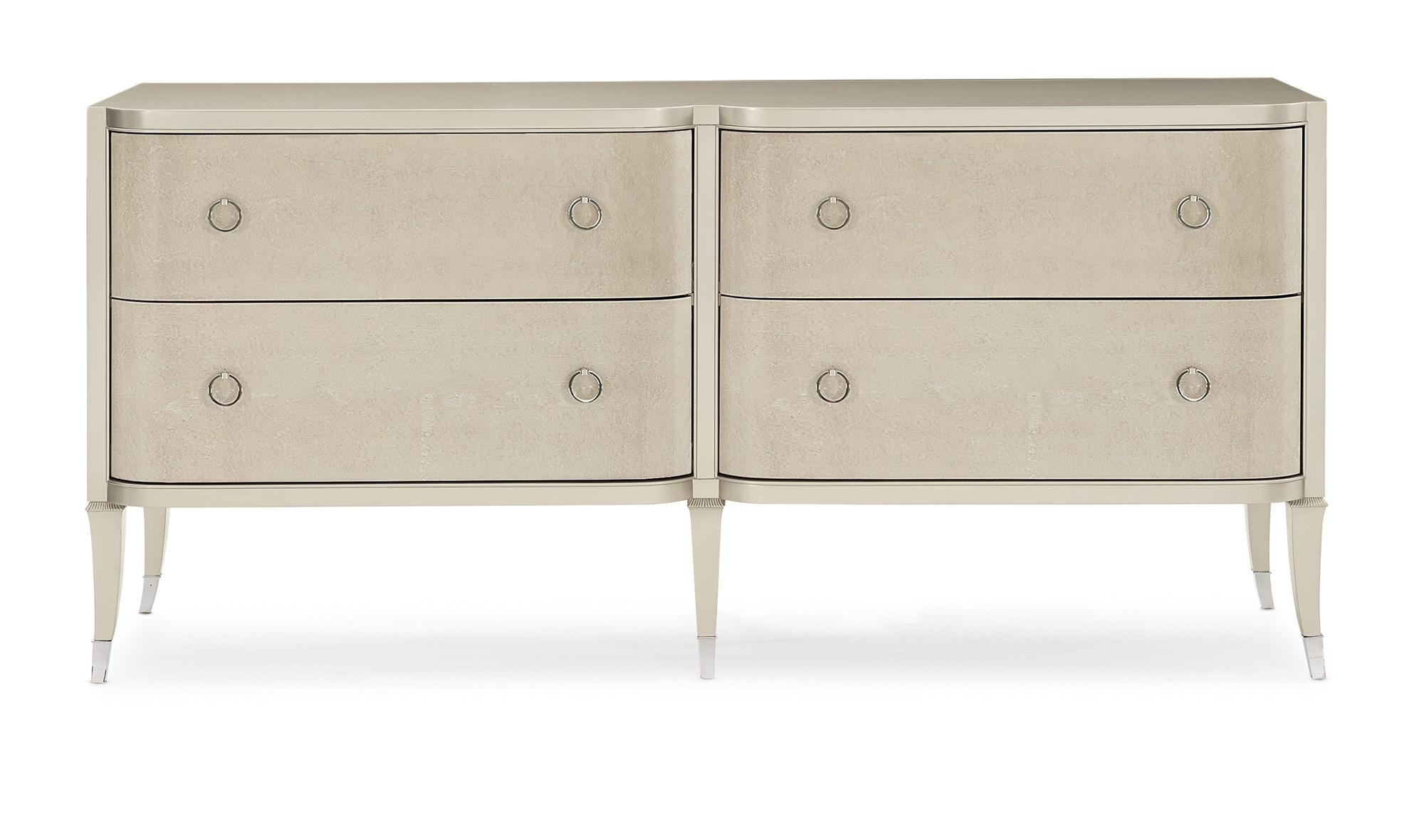 

    
Soft Silver Paint & Smoked Birdseye Finish Dresser HIS OR HERS by Caracole
