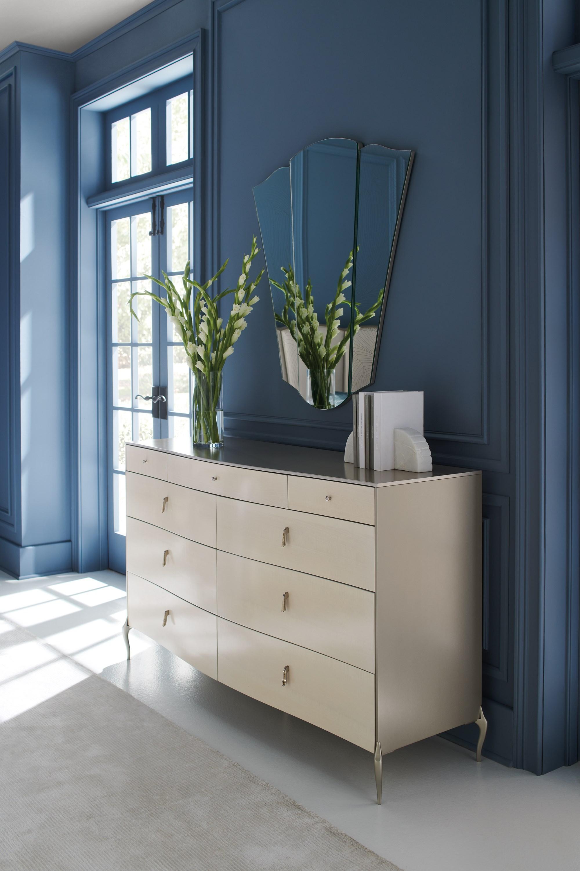 

    
Soft Silver Paint & Vanilla Cream Finish Dresser DRESS TO IMPRESS by Caracole
