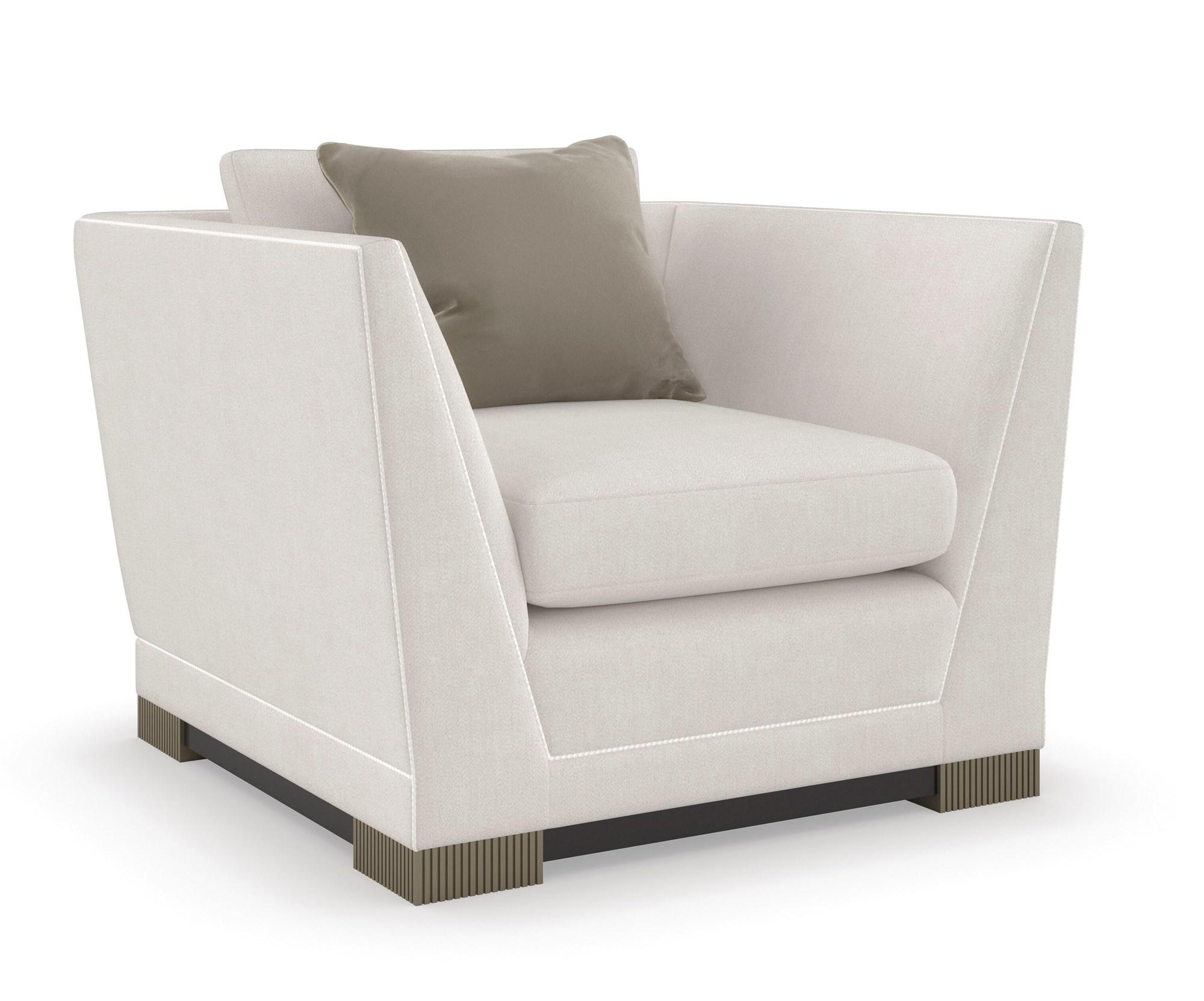 

    
Softly Textured Chenille Performance Fabric Armchair DEEP RETREAT ACCENT by Caracole
