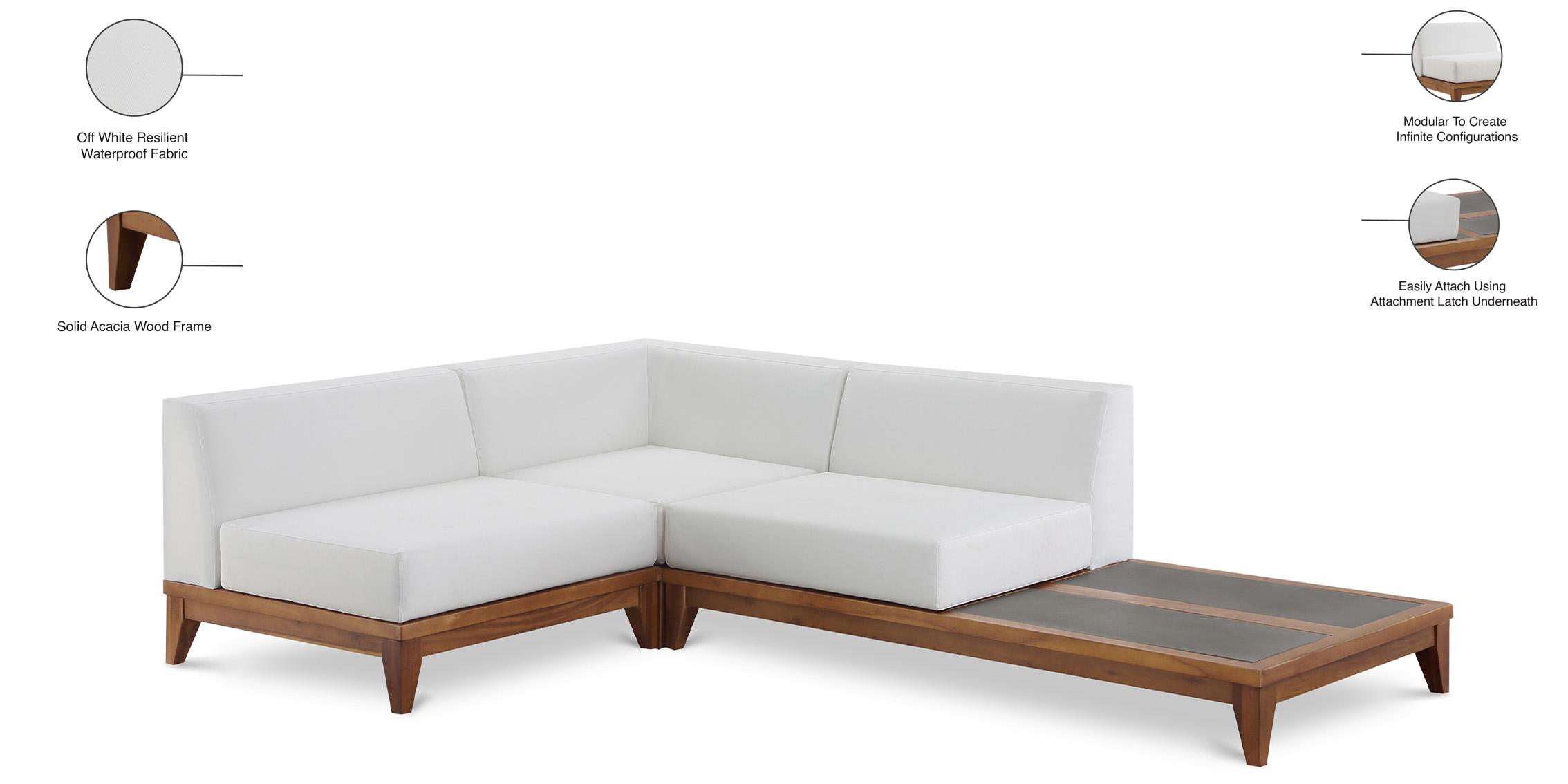 

    
Meridian Furniture RIO 389White-Sec3A Patio Modular Sectional Off-White/Brown 389White-Sec3A
