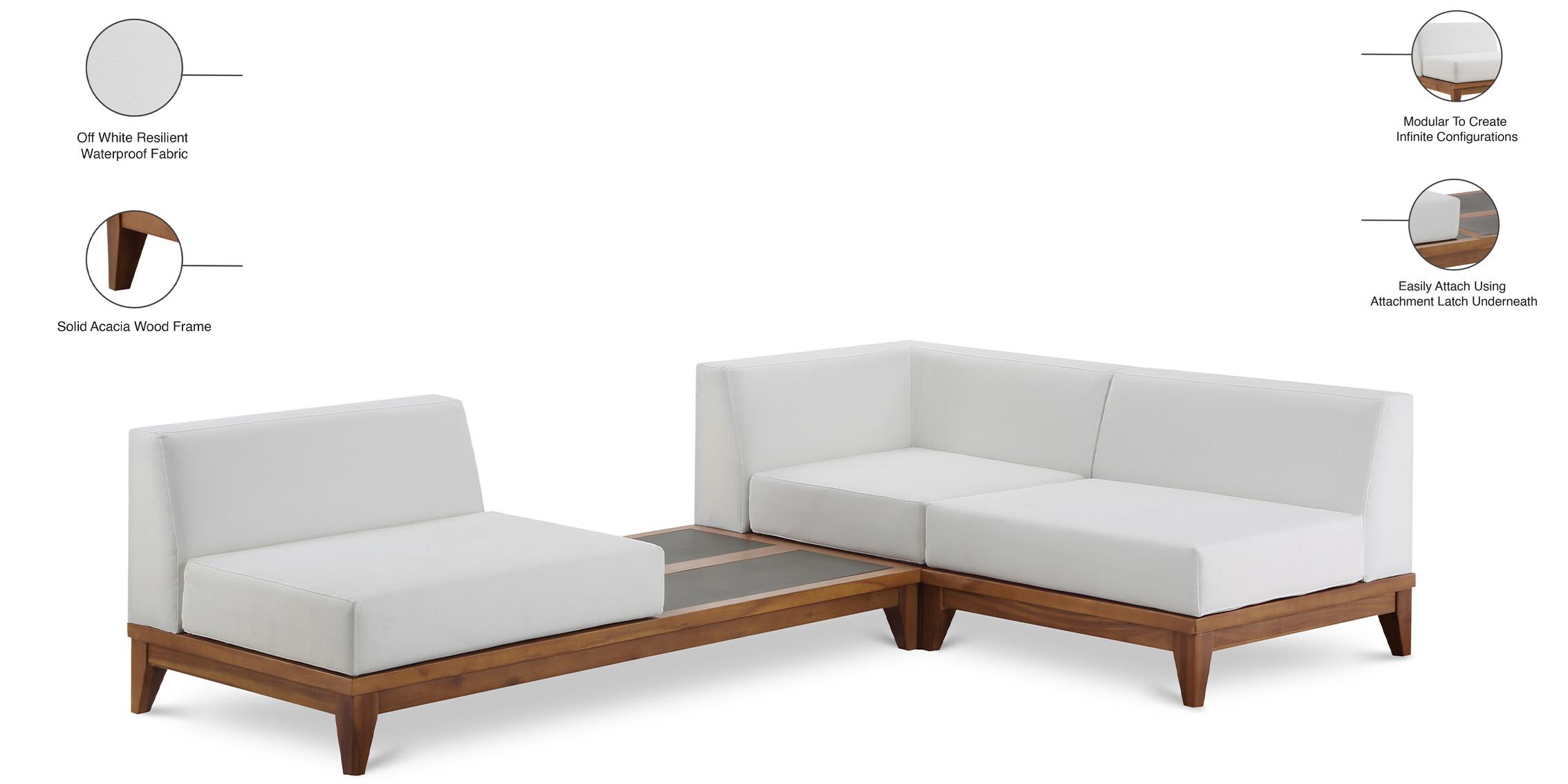 

    
Meridian Furniture RIO 389White-Sec3B Patio Modular Sectional Off-White/Brown 389White-Sec3B
