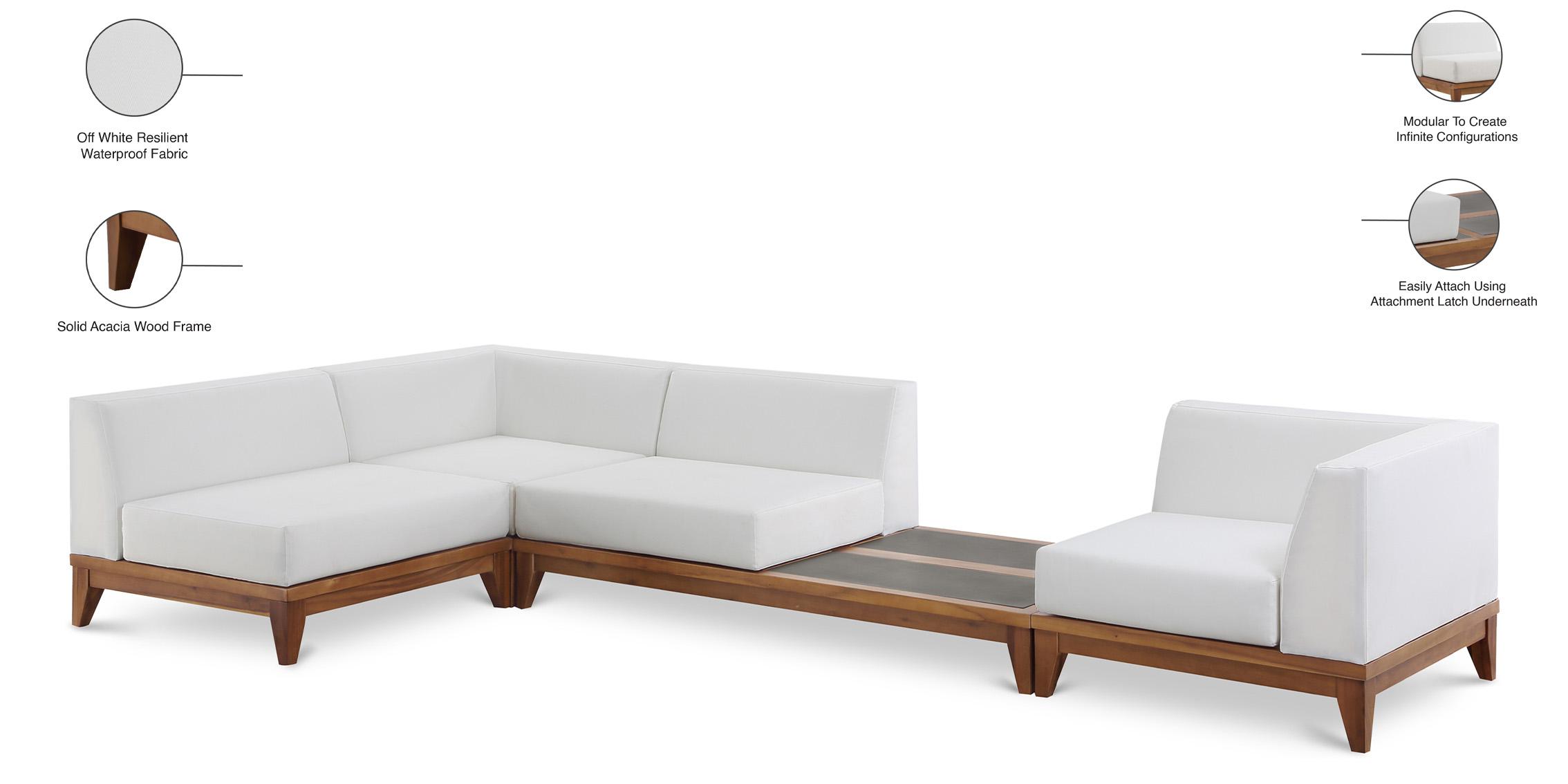 

    
Meridian Furniture RIO 389White-Sec4C Patio Modular Sectional Off-White/Brown 389White-Sec4C

