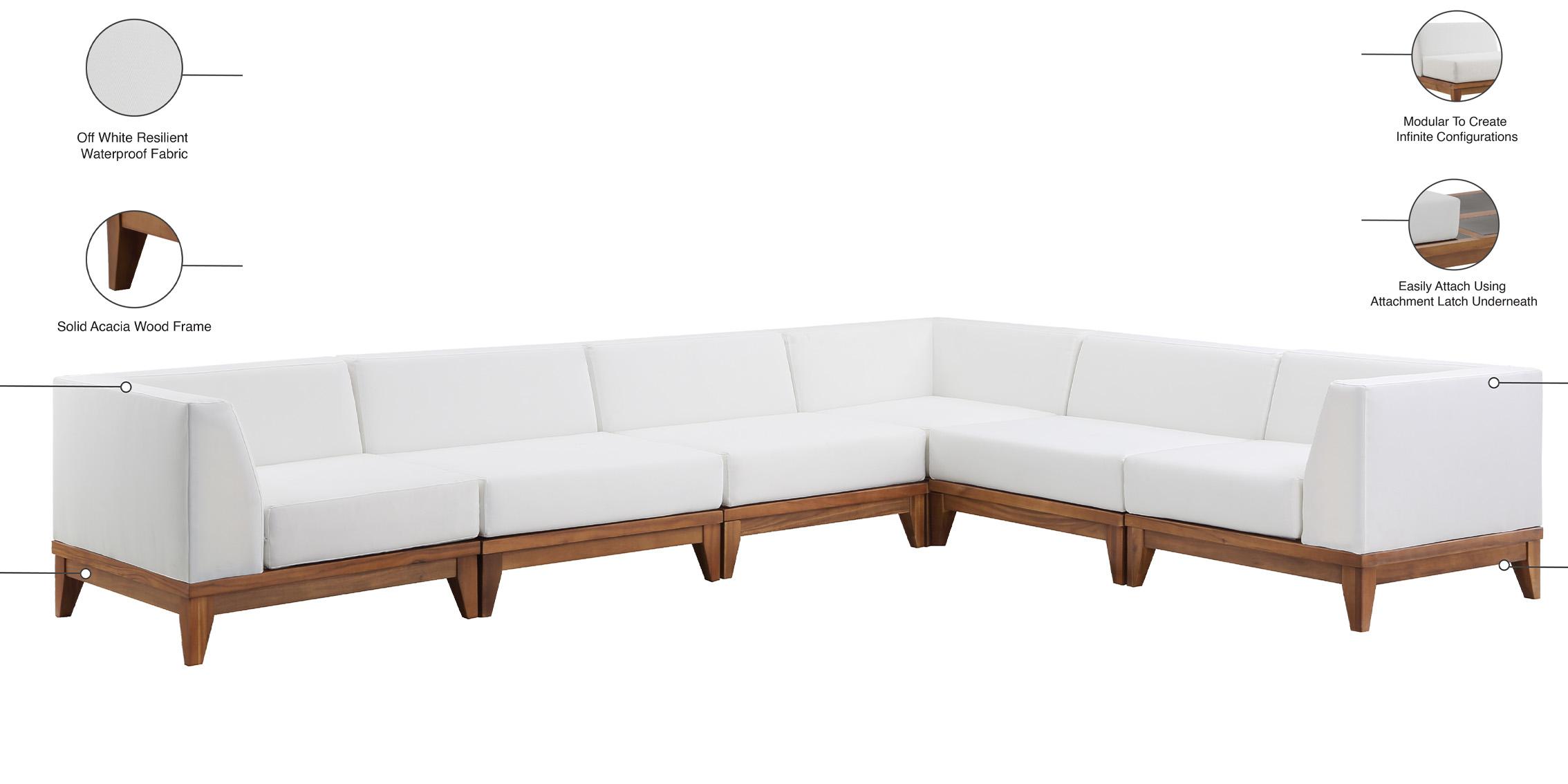 

    
Meridian Furniture RIO 389White-Sec6A Patio Modular Sectional Off-White/Brown 389White-Sec6A
