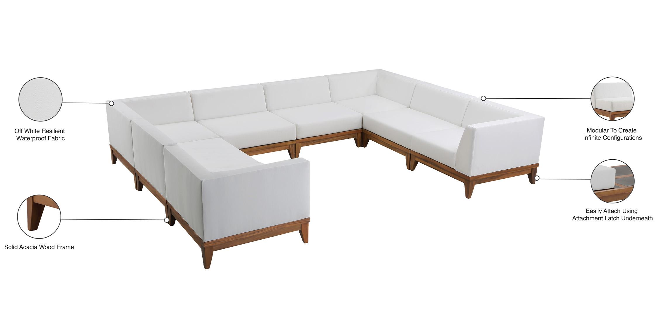 

    
Meridian Furniture RIO 389White-Sec8A Patio Modular Sectional Off-White/Brown 389White-Sec8A

