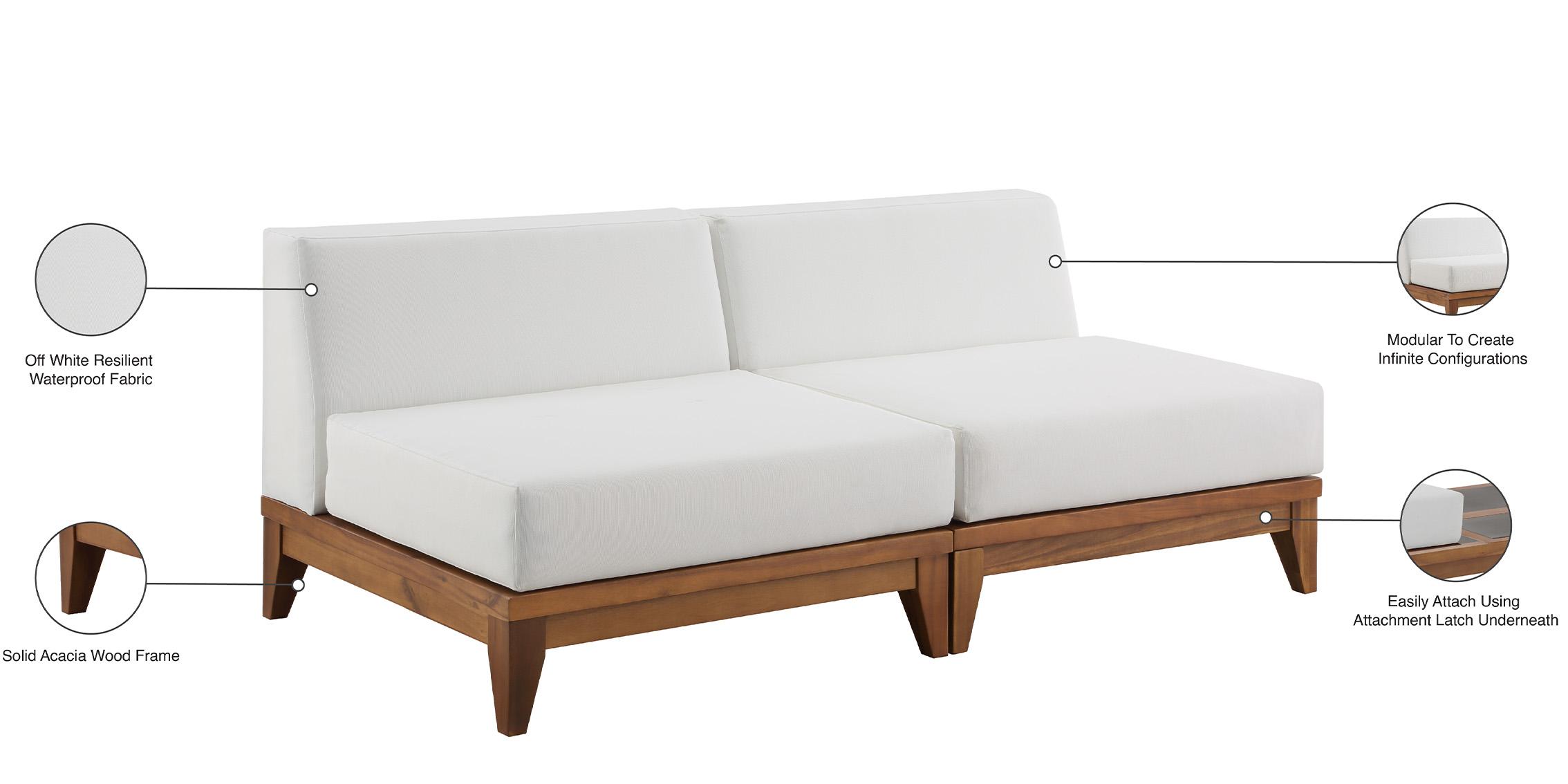 

    
389White-S70 Meridian Furniture Patio Moular Sofa

