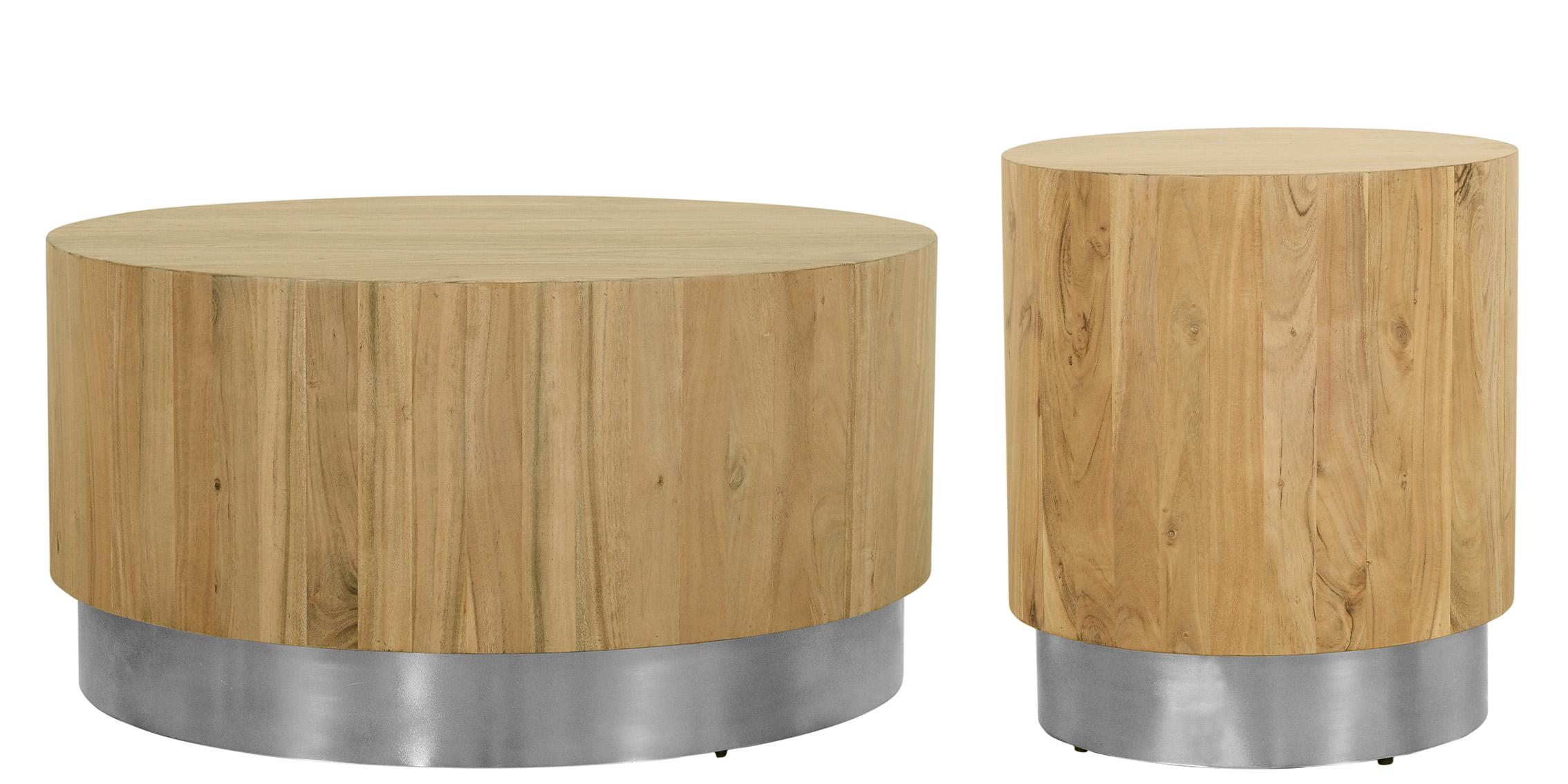 

    
Meridian Furniture ACACIA 247-CT-Set Coffee Table Set Wood/Chrome 247-CT-Set-2
