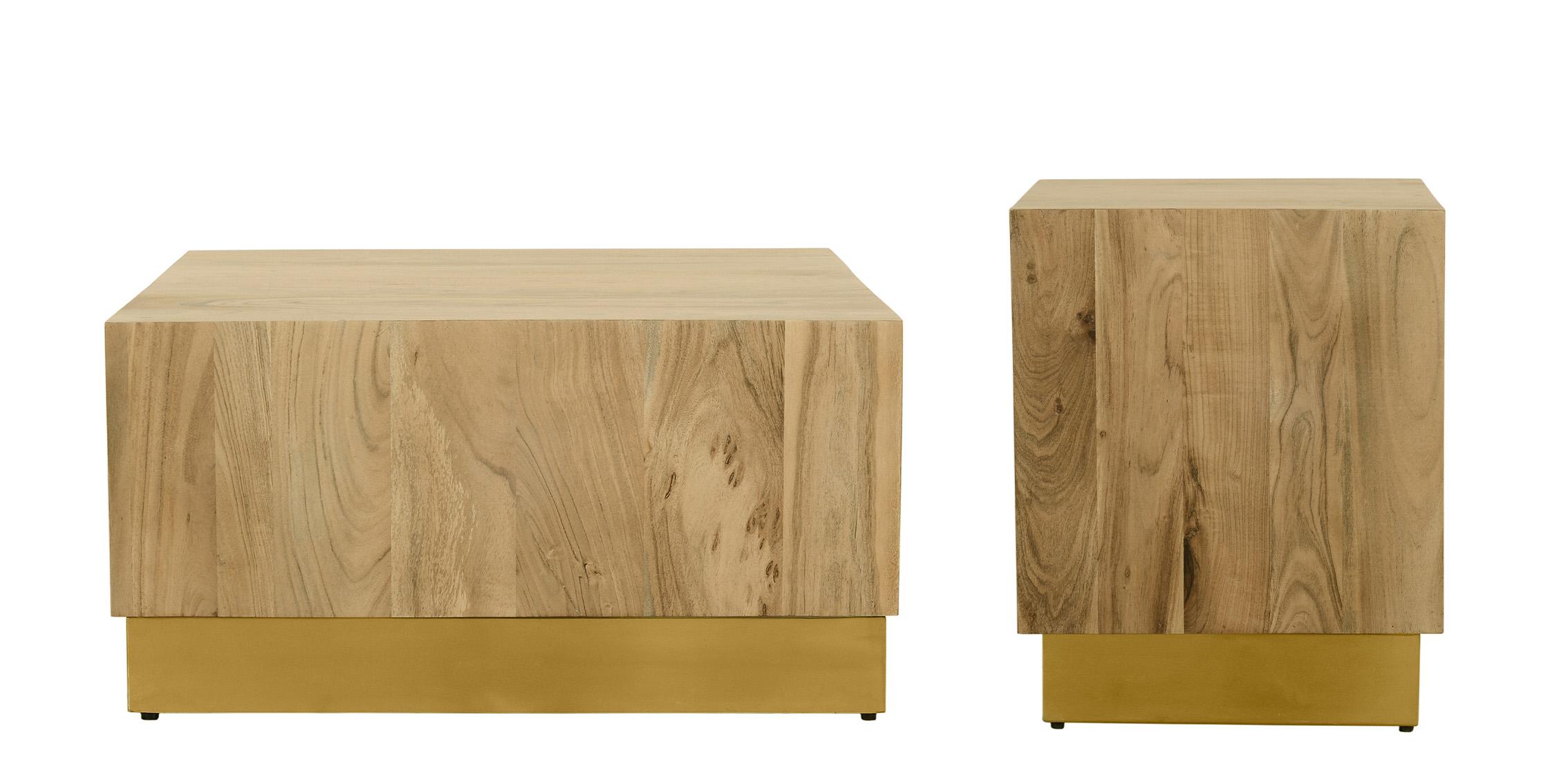 

        
Meridian Furniture ACACIA 232-CT Set Coffee Table Set Wood/Gold  094308250137
