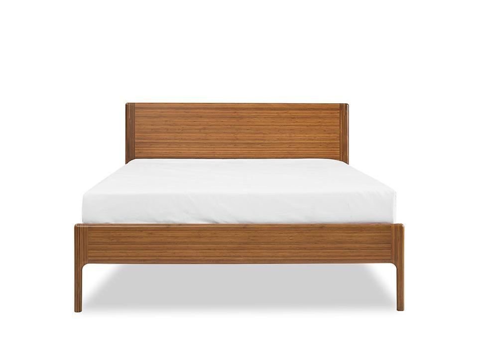 

    
Solid Amber Bamboo King Platform Bed Modern Ventura by Greenington
