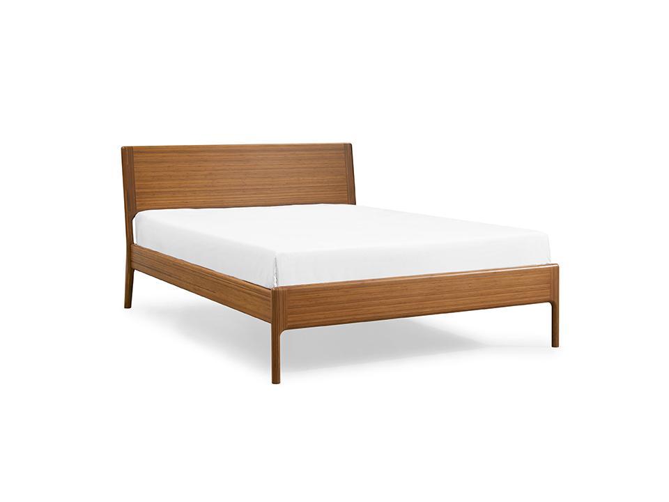 

    
Solid Amber Bamboo Queen Platform Bed Modern Ventura by Greenington
