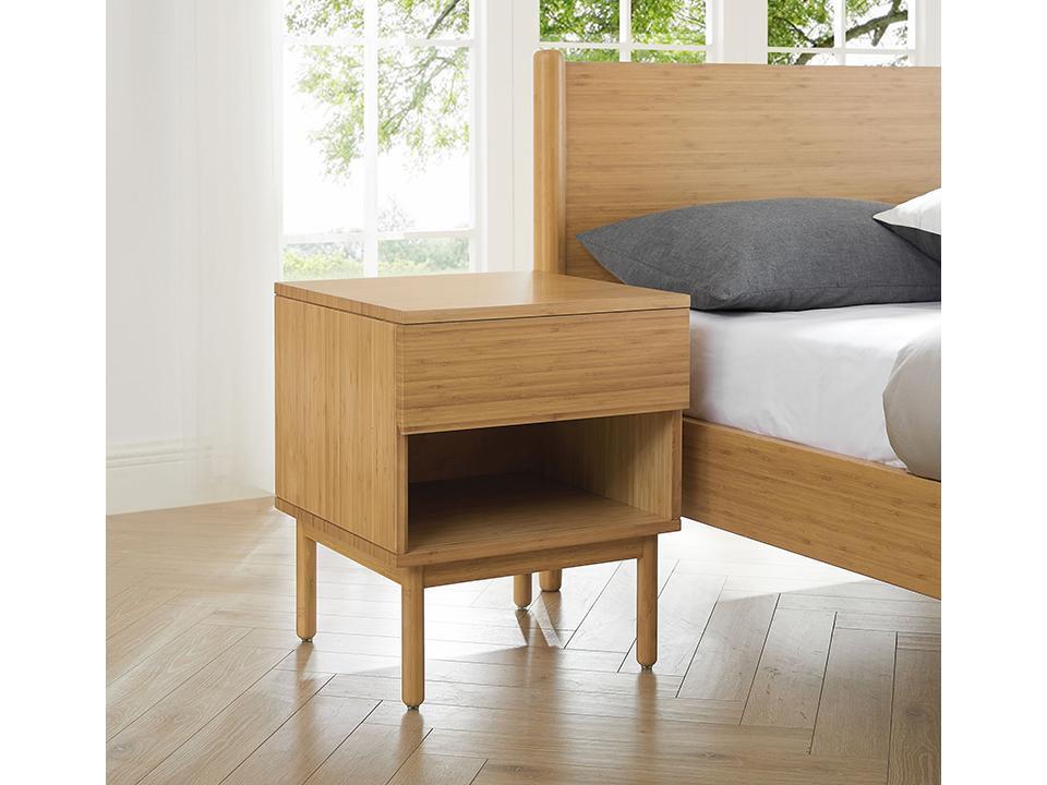 

                    
Buy Solid Caramelized Bamboo King Platform Bedroom Set 3Pcs Modern Ria by Greenington
