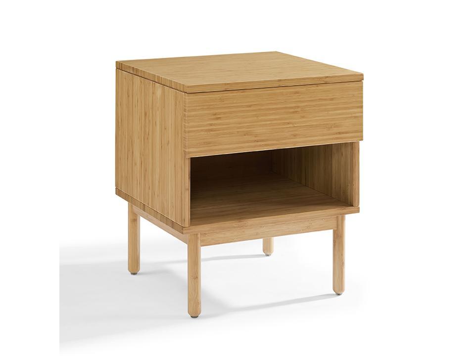 

    
Solid Caramelized Bamboo Nightstand Modern Ria by Greenington
