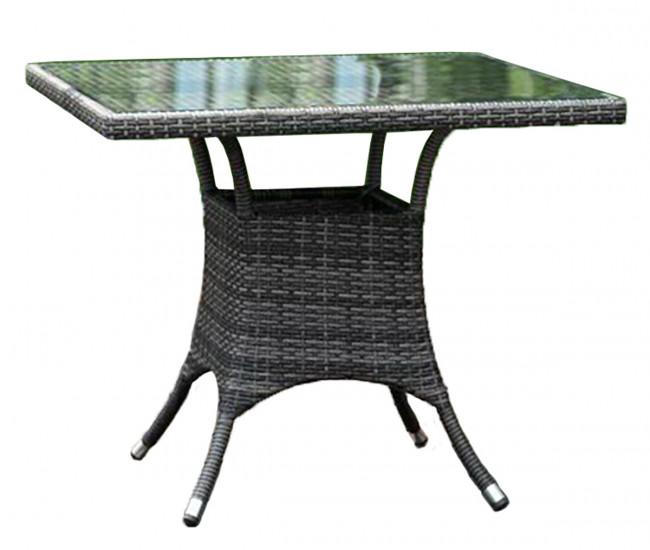 Contemporary Outdoor Dining Table Spectrum 890-1399-GRY-SQ in Gray 
