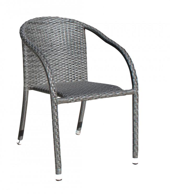 Contemporary Outdoor Armchair Spectrum 890-1147-GRY in Gray 