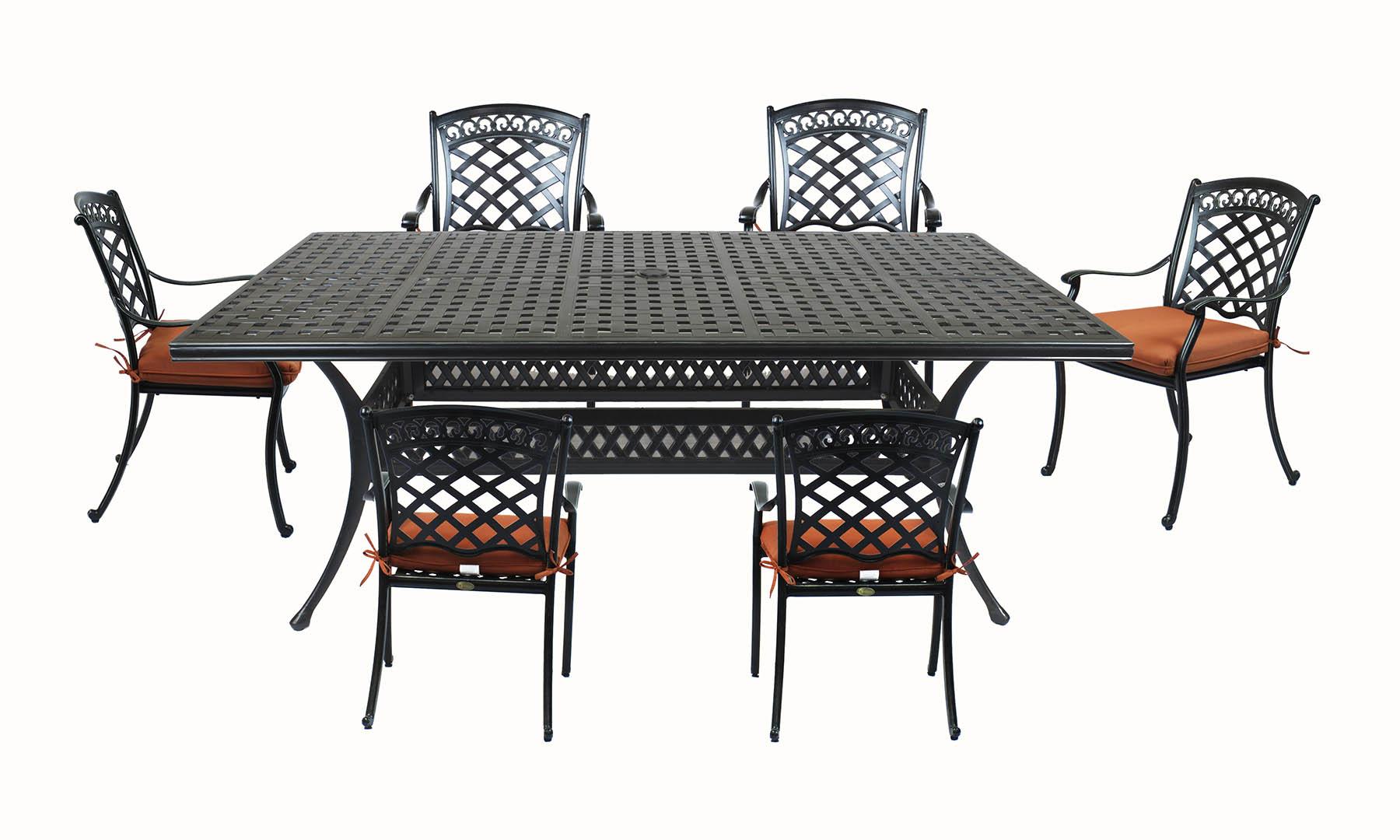 

    
CaliPatio St. Tropez Outdoor Dining Table Bronze STRCDT7642
