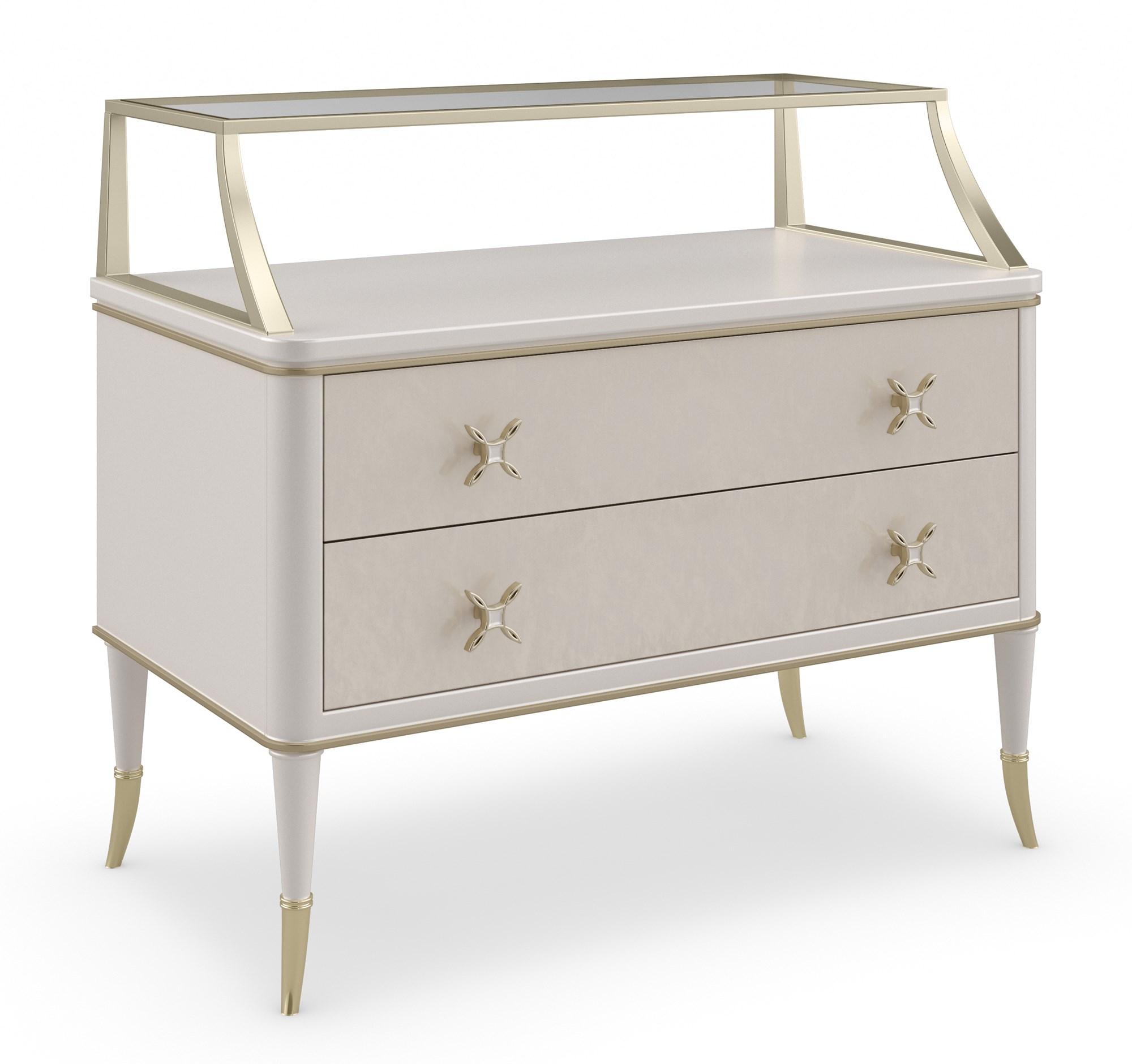 

        
Caracole STAR OF THE NIGHT-KING / ALL DOLLED UP / BELLE OF THE BALL / PAST REFLECTIONS Platform Bedroom Set Cream/Gold Velvet 662896039474
