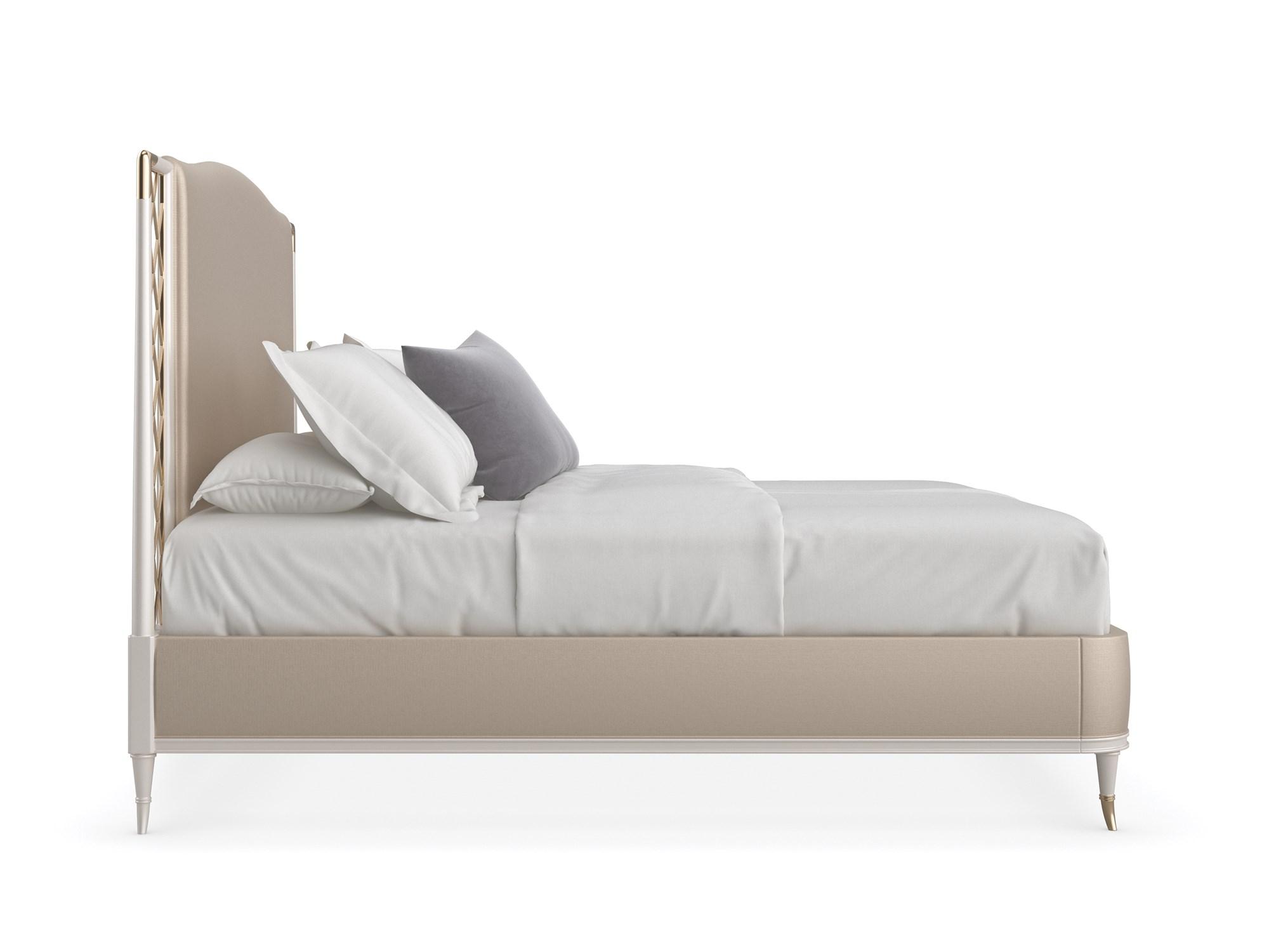 

    
Stardust & Whisper of Gold Finish King Bed STAR OF THE NIGHT-KING by Caracole
