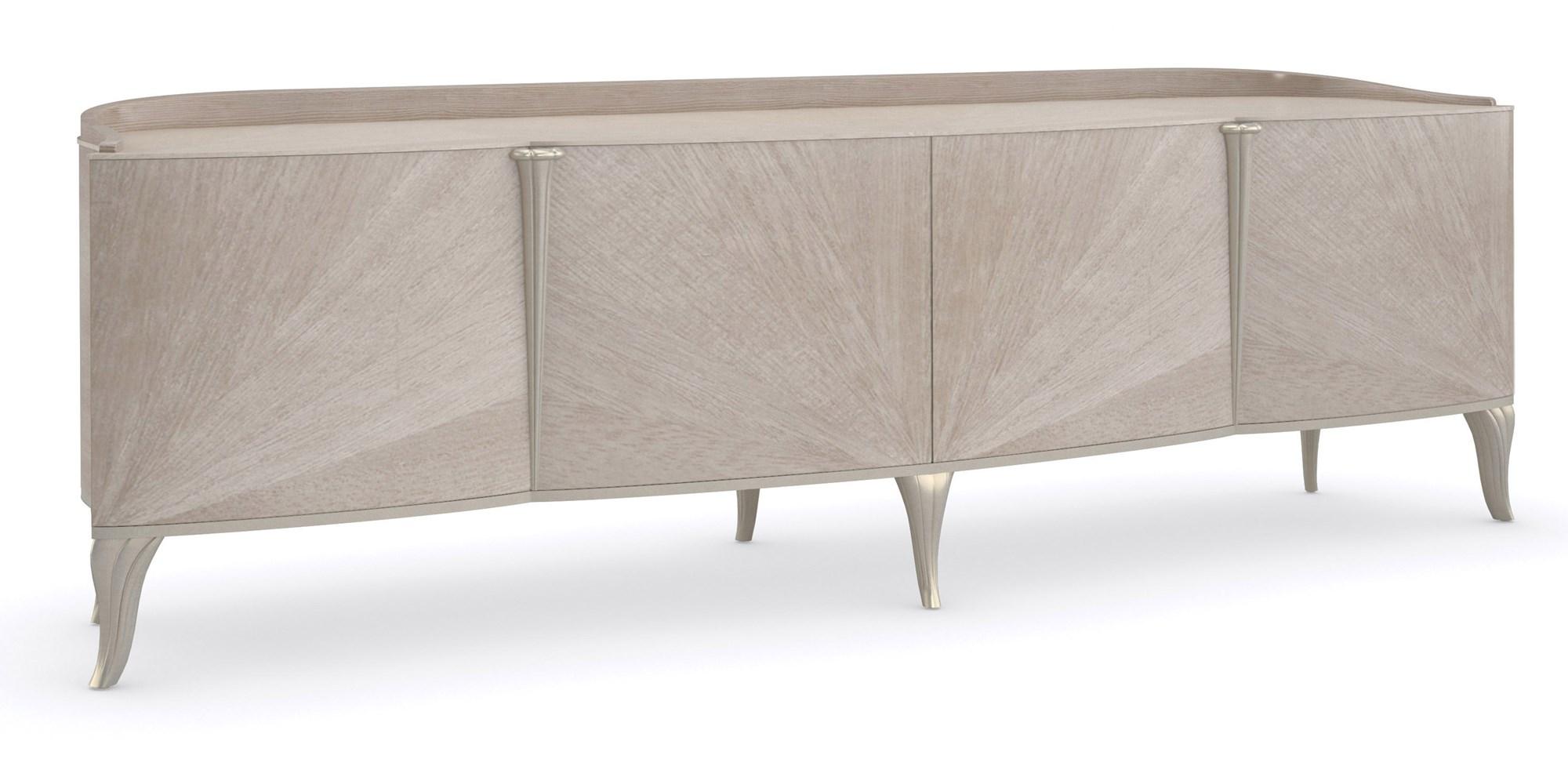 

    
Stone Manor & Ivory Wash  4 Doors Entertainment Console LILLIAN by Caracole
