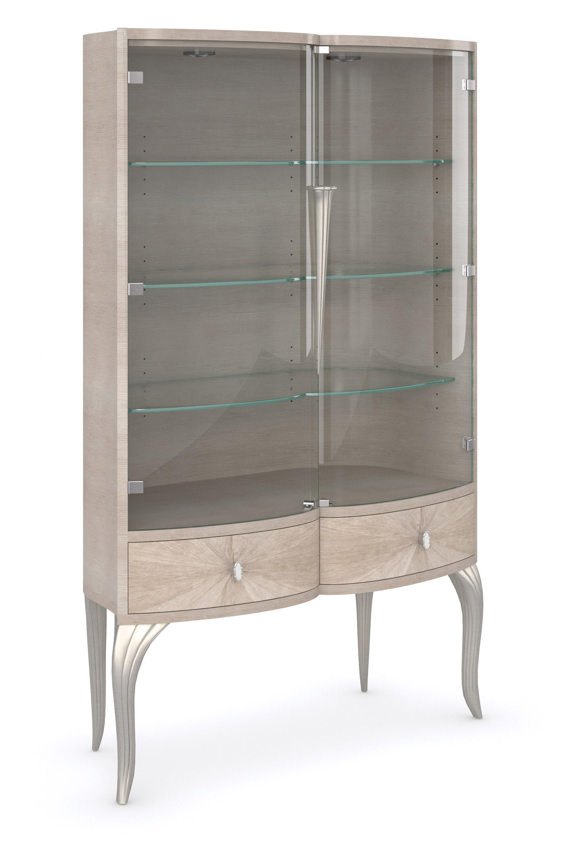 

    
Stone Manor & Soft Radiance Lighted Interior Bar Cabinet LILLIAN by Caracole
