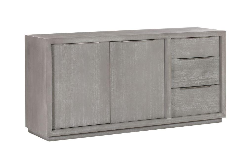 

    
Mineral Gray Sideboard Solid Acacia OXFORD by Modus Furniture

