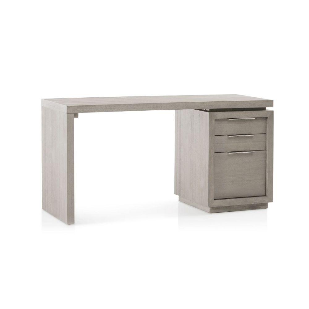 

    
Mineral Gray Single-Pedestal Writing Desk OXFORD by Modus Furniture
