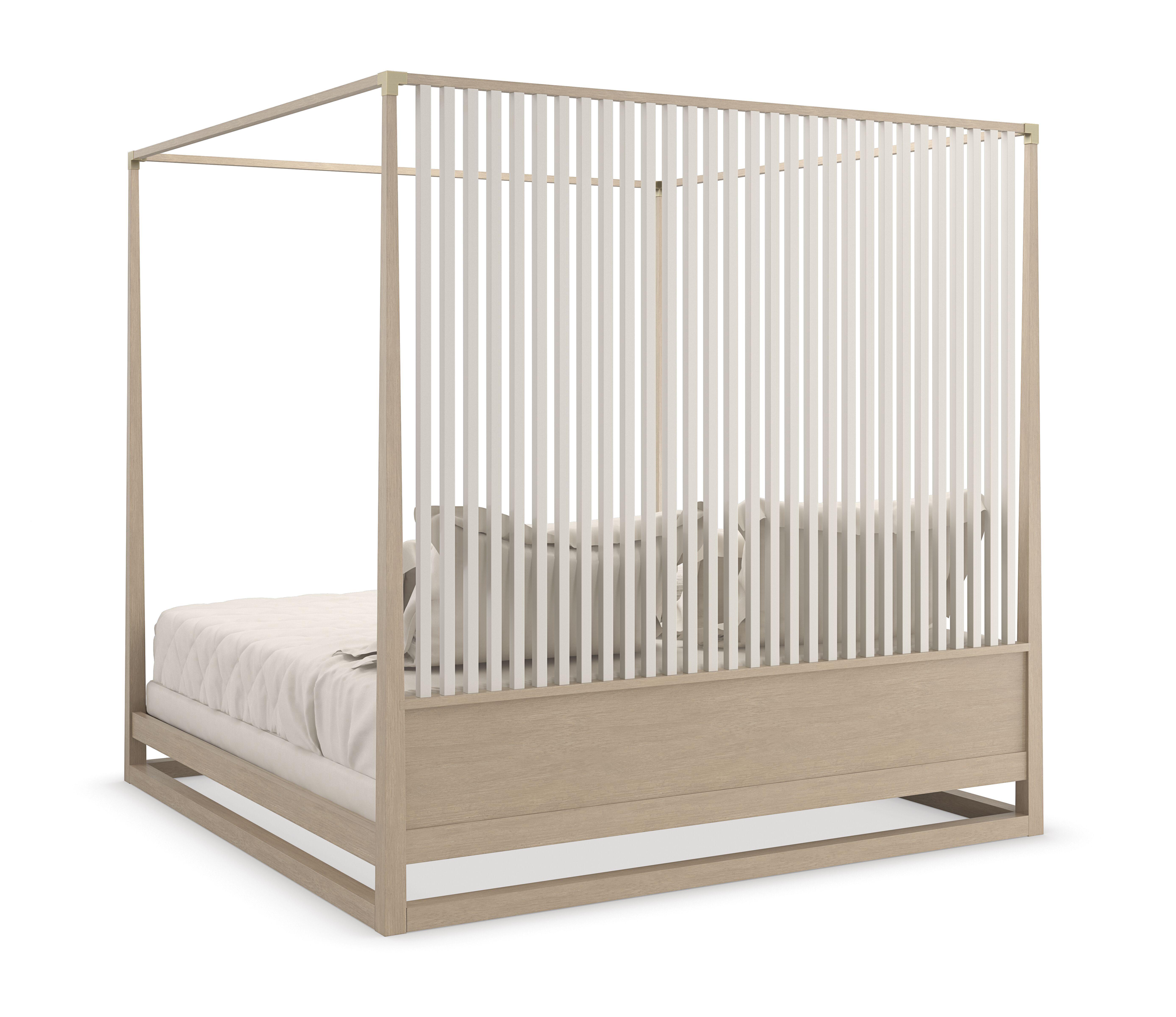 

    
Caracole PINSTRIPE LIGHT Canopy Bed Almond/Champagne CLA-022-122
