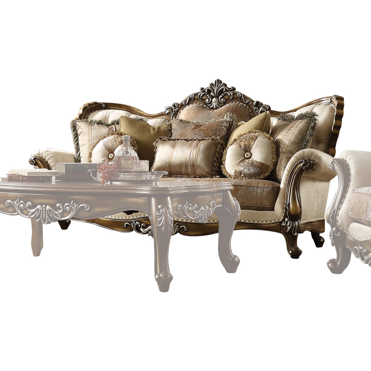 

    
Acme Furniture Latisha 52115 Sofa Set Oak/Antique/Tan 52115-Set-2-Latisha
