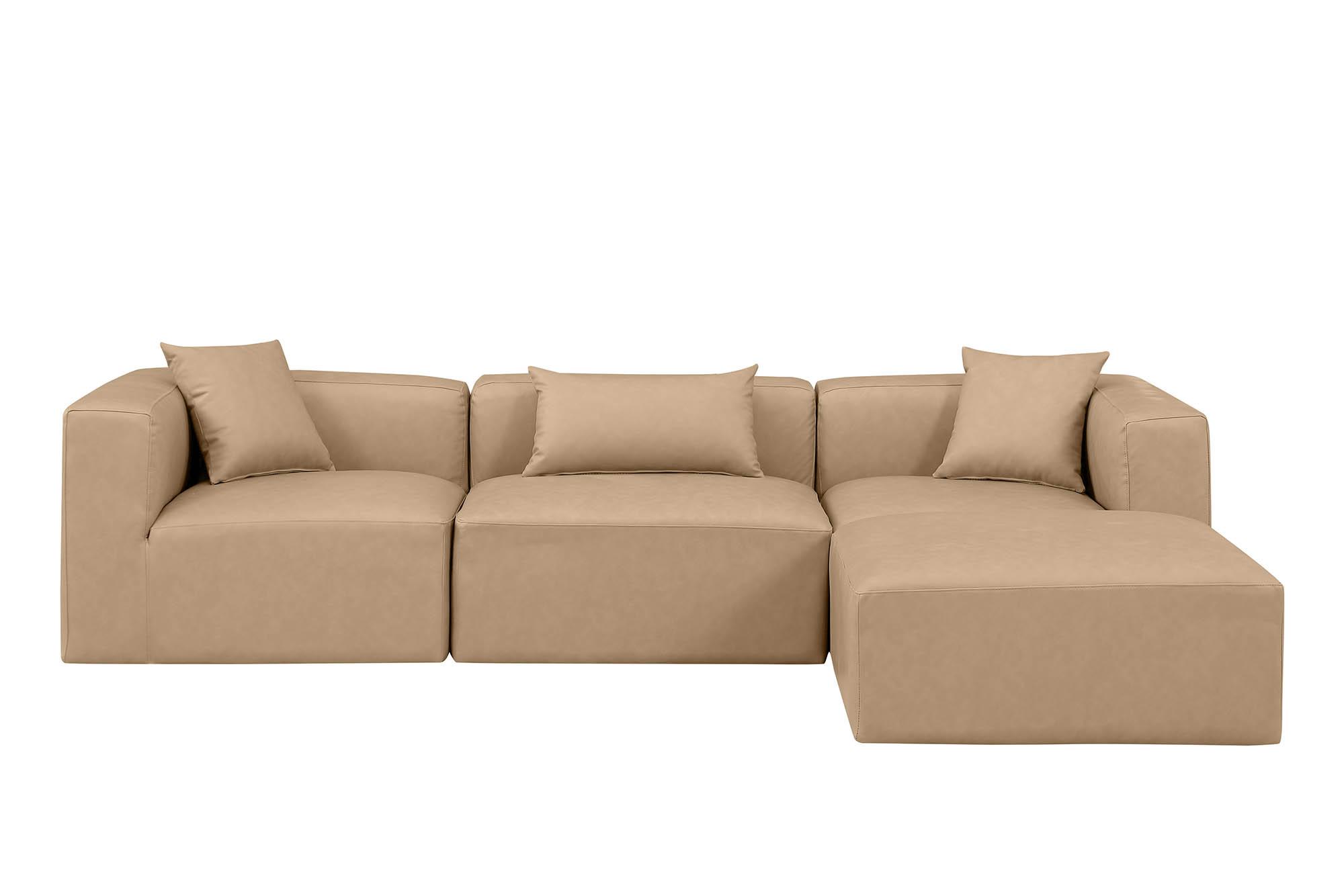 

        
Meridian Furniture CUBE 668Tan-Sec4A Modular Sectional Sofa Tan Faux Leather 094308317649
