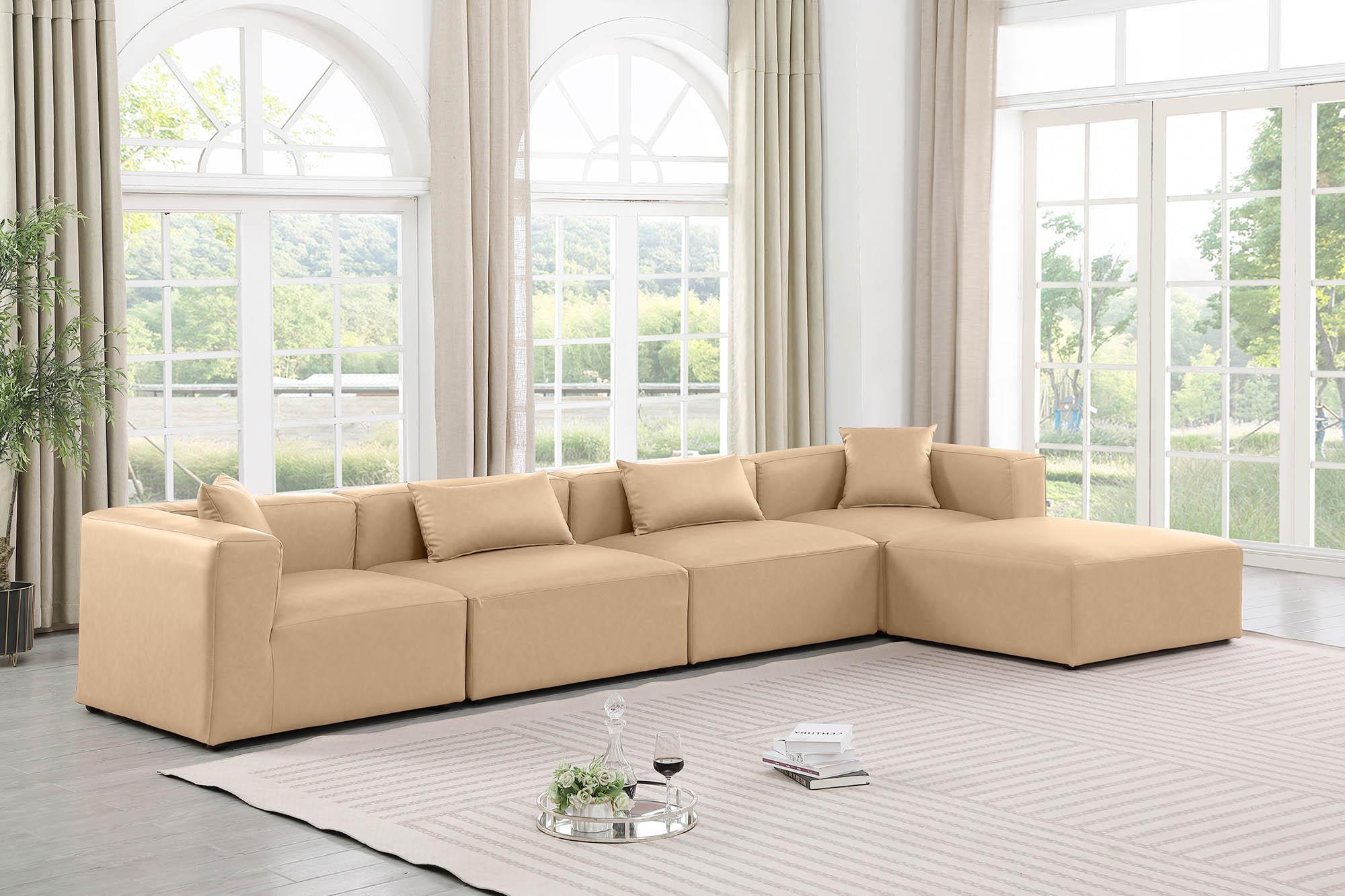 

    
Tan Faux Leather Modular Sectional CUBE 668Tan-Sec5A Meridian Contemporary
