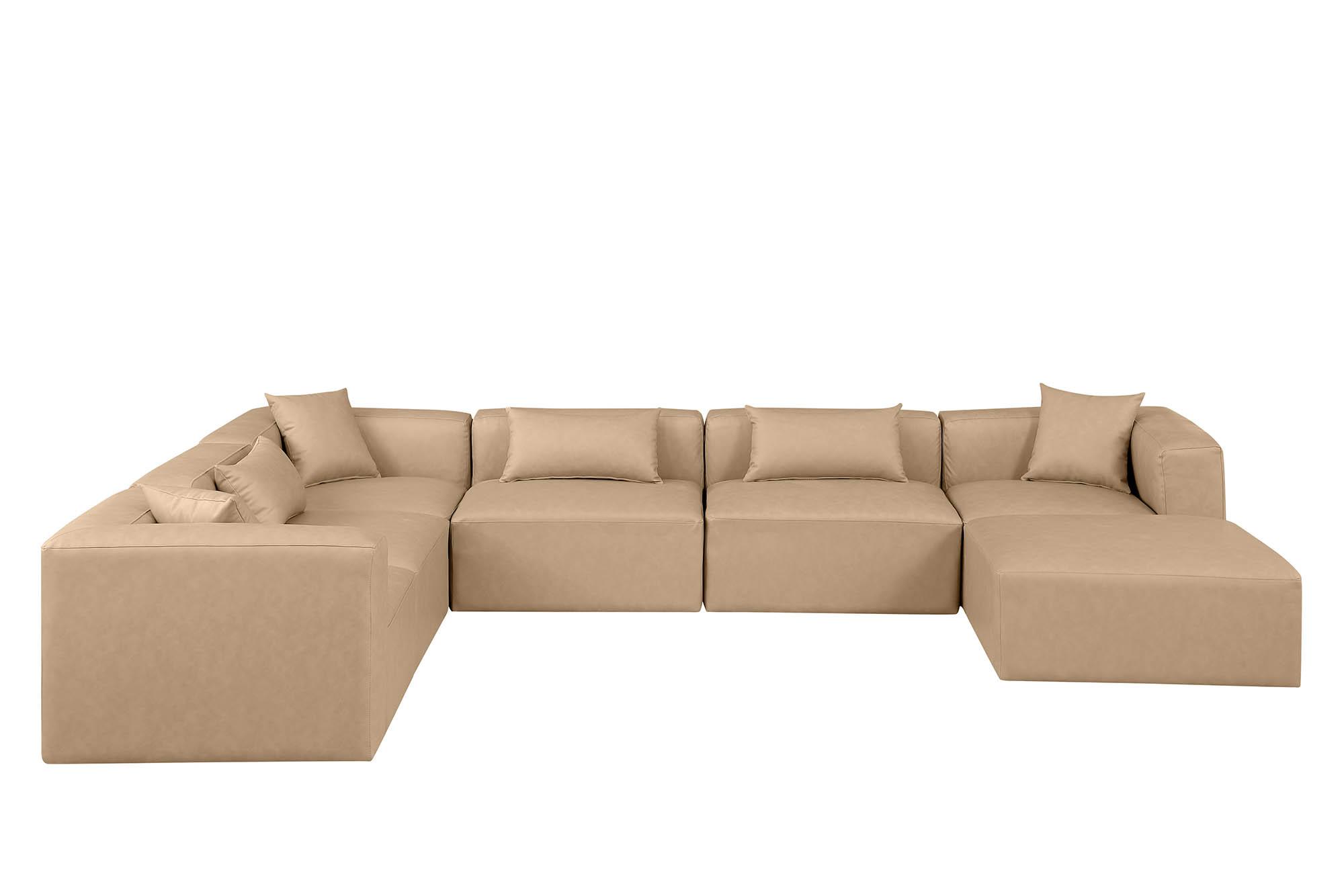 

        
Meridian Furniture CUBE 668Tan-Sec7A Modular Sectional Sofa Tan Faux Leather 094308317755
