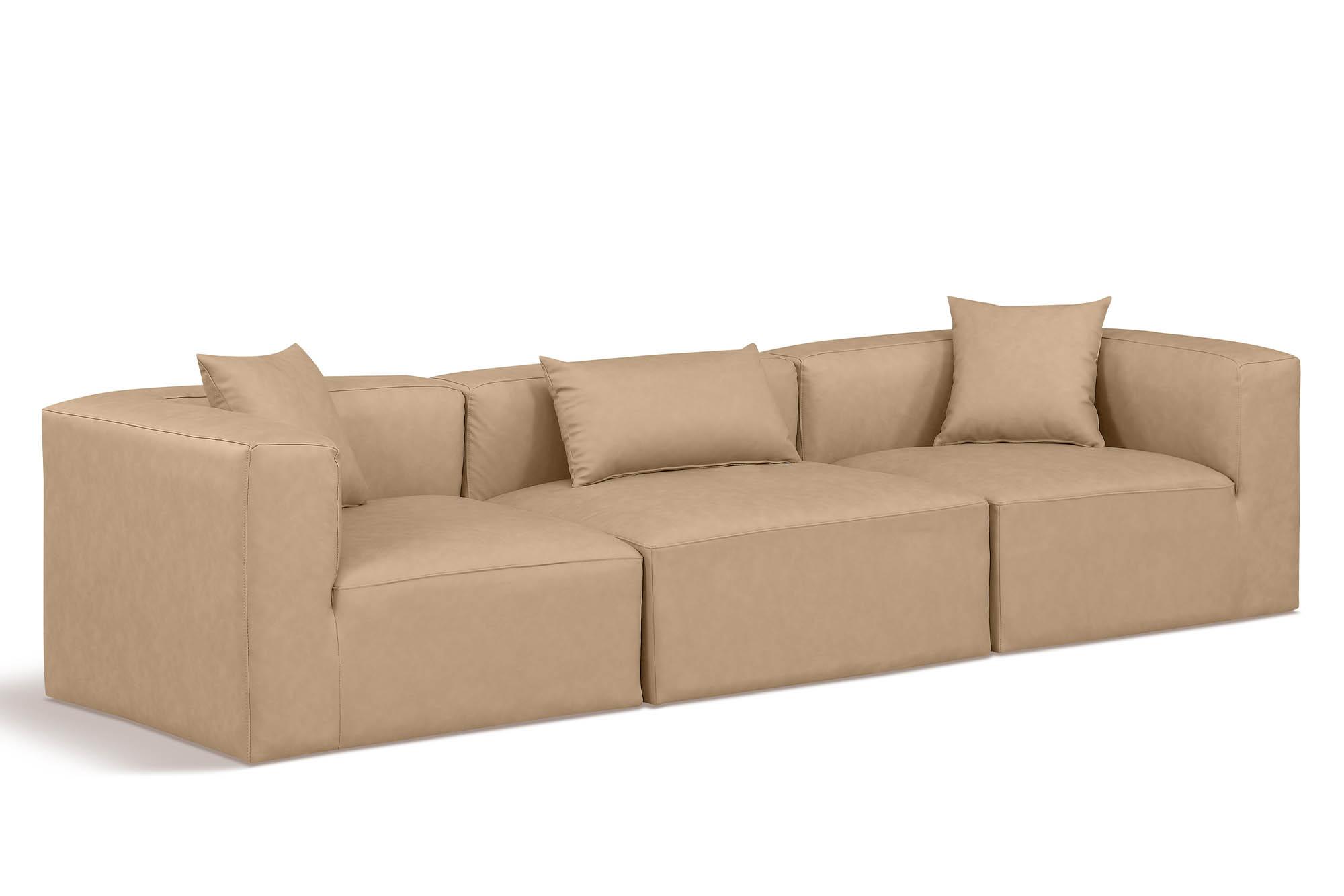 

    
Tan Faux Leather Modular Sofa CUBE 668Tan-S108B Meridian Contemporary
