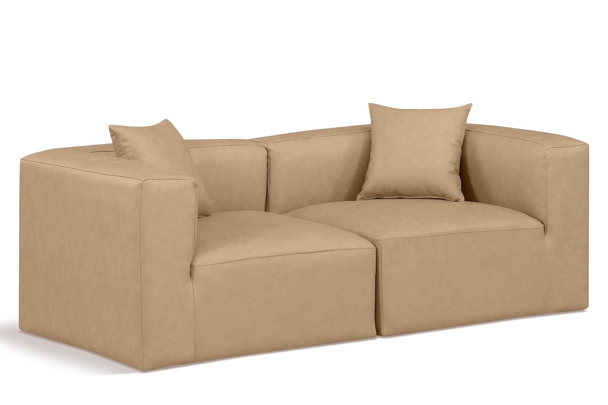 

    
Tan Faux Leather Modular Sofa CUBE 668Tan-S72B Meridian Contemporary

