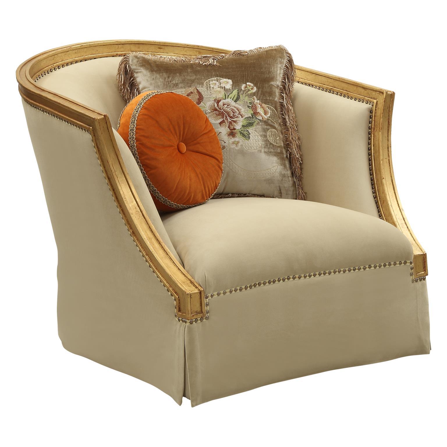 

        
Acme Furniture Daesha 50835 Sofa Set Tan/Gold Fabric 0840412152726
