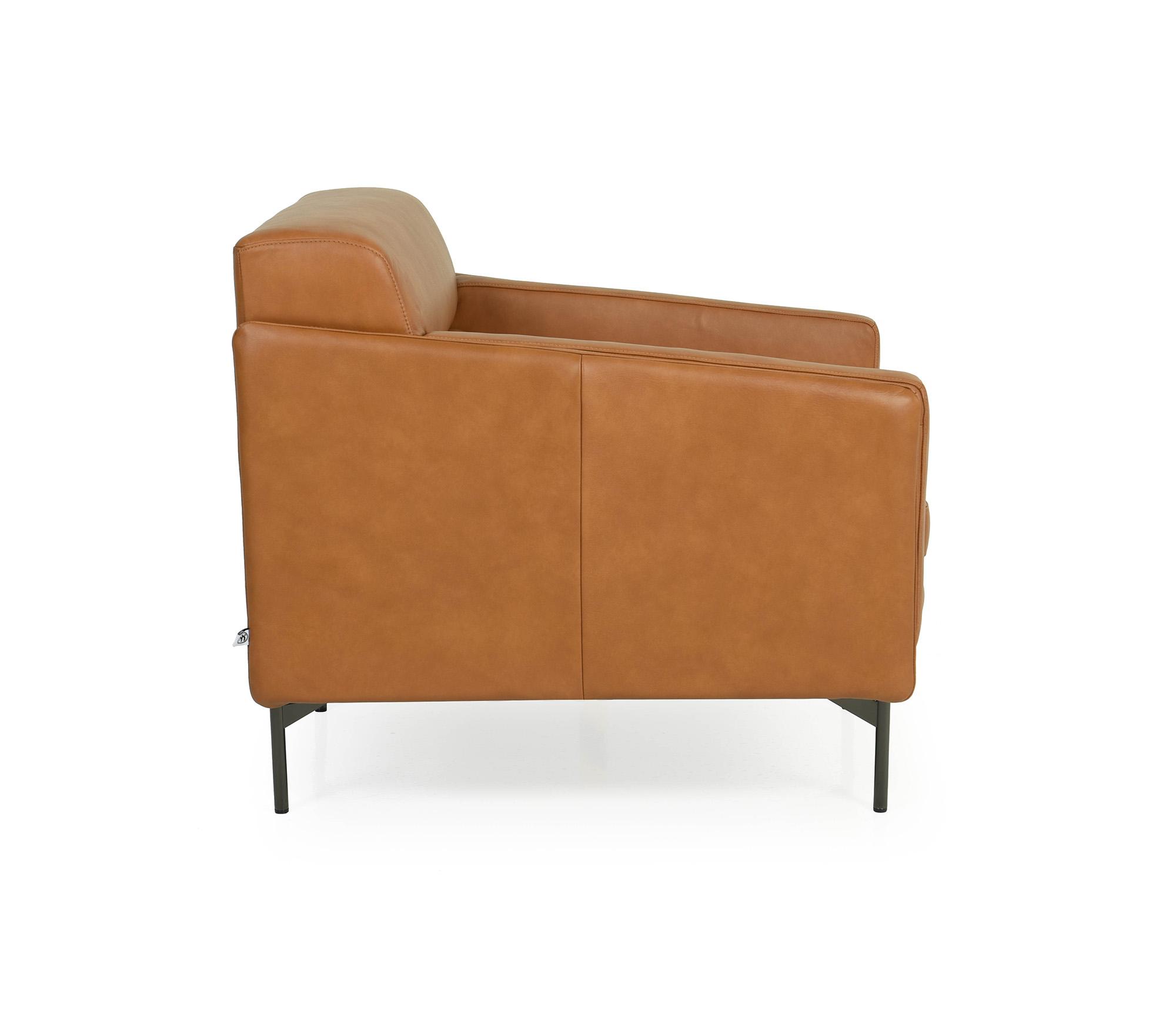 

    
 Photo  Tan Genuine Leather Sofa & Armchair Set 2Pcs McCoy 442 Moroni Contemporary
