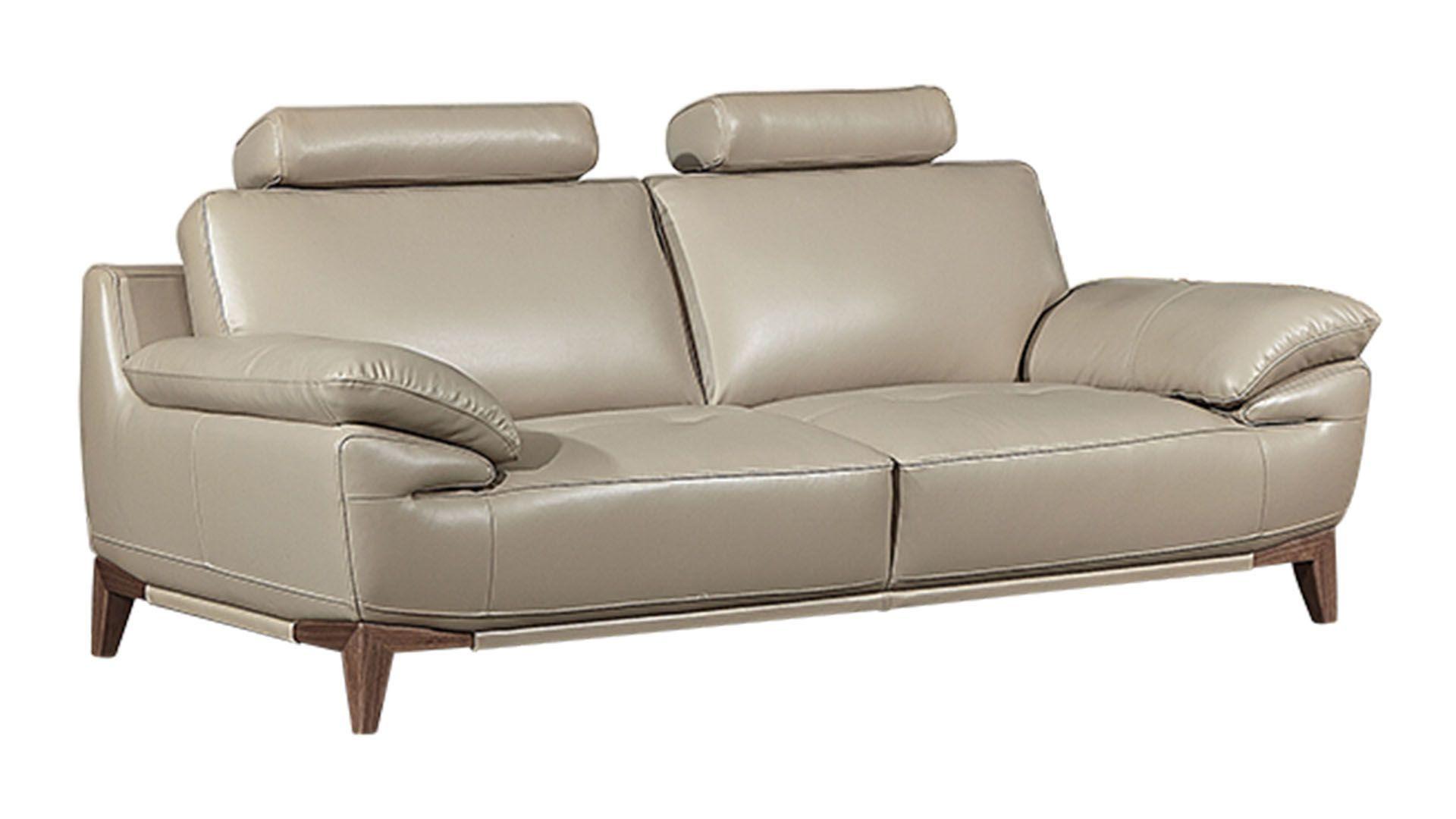 Contemporary, Modern Sofa EK028-TAN-SF EK028-TAN-SF in Tan Top grain leather