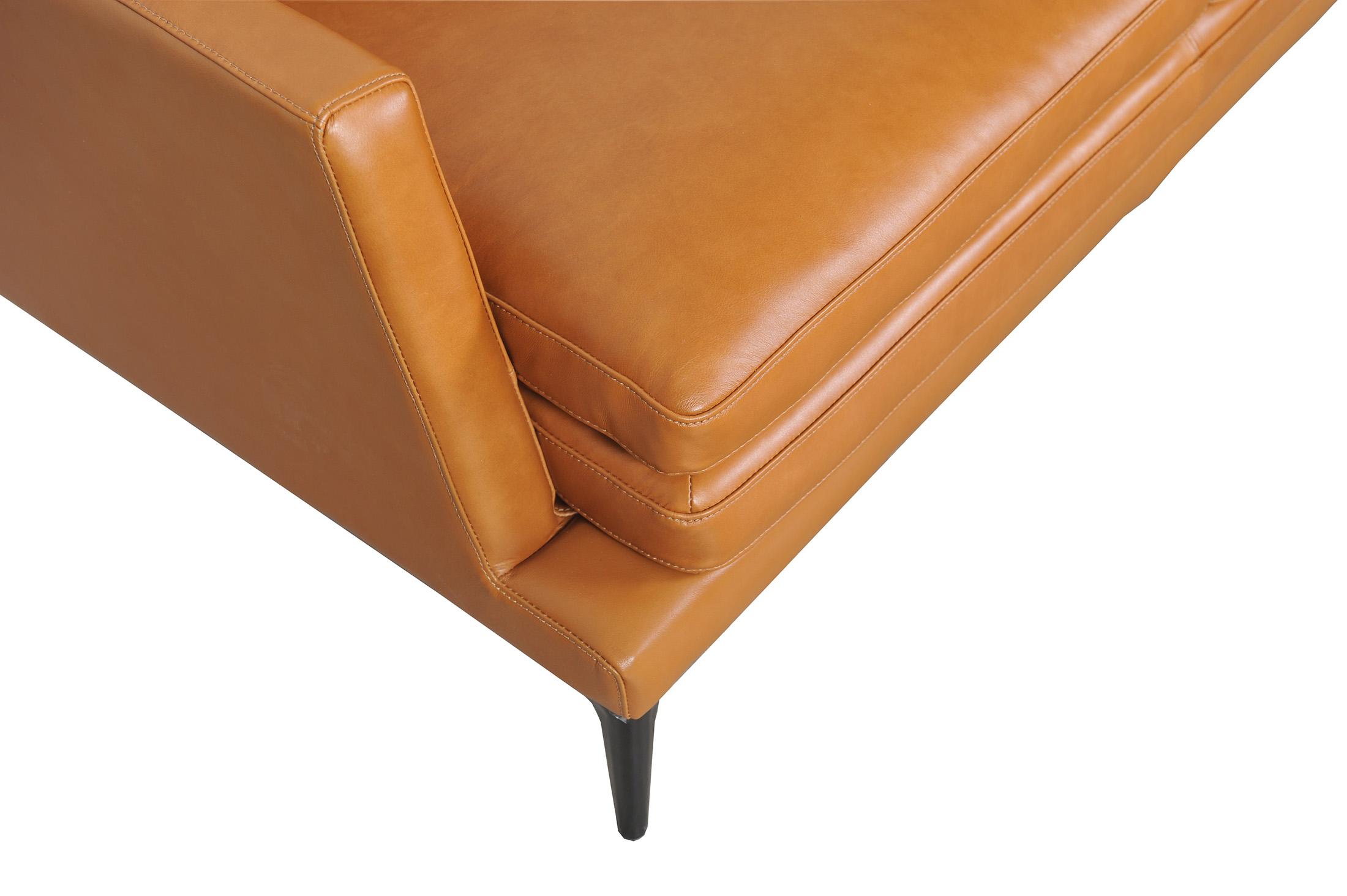 

    
 Photo  Tan Top Grain Leather Sofa Set 3Pcs 439 Rica Moroni Modern Contemporary
